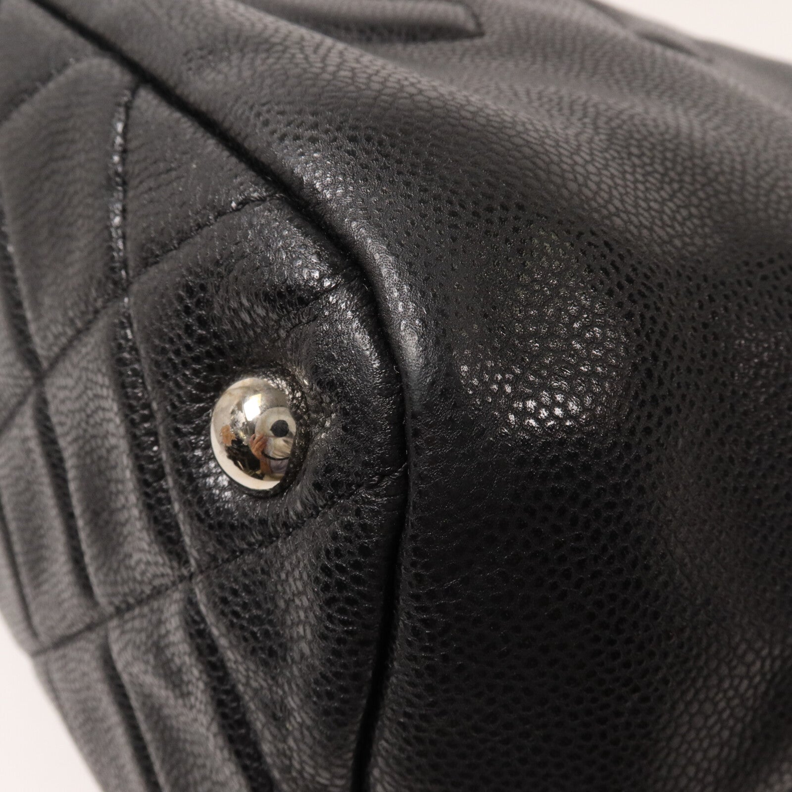 CHANEL 牛皮皮革Tote Bag鏈帶肩背袋