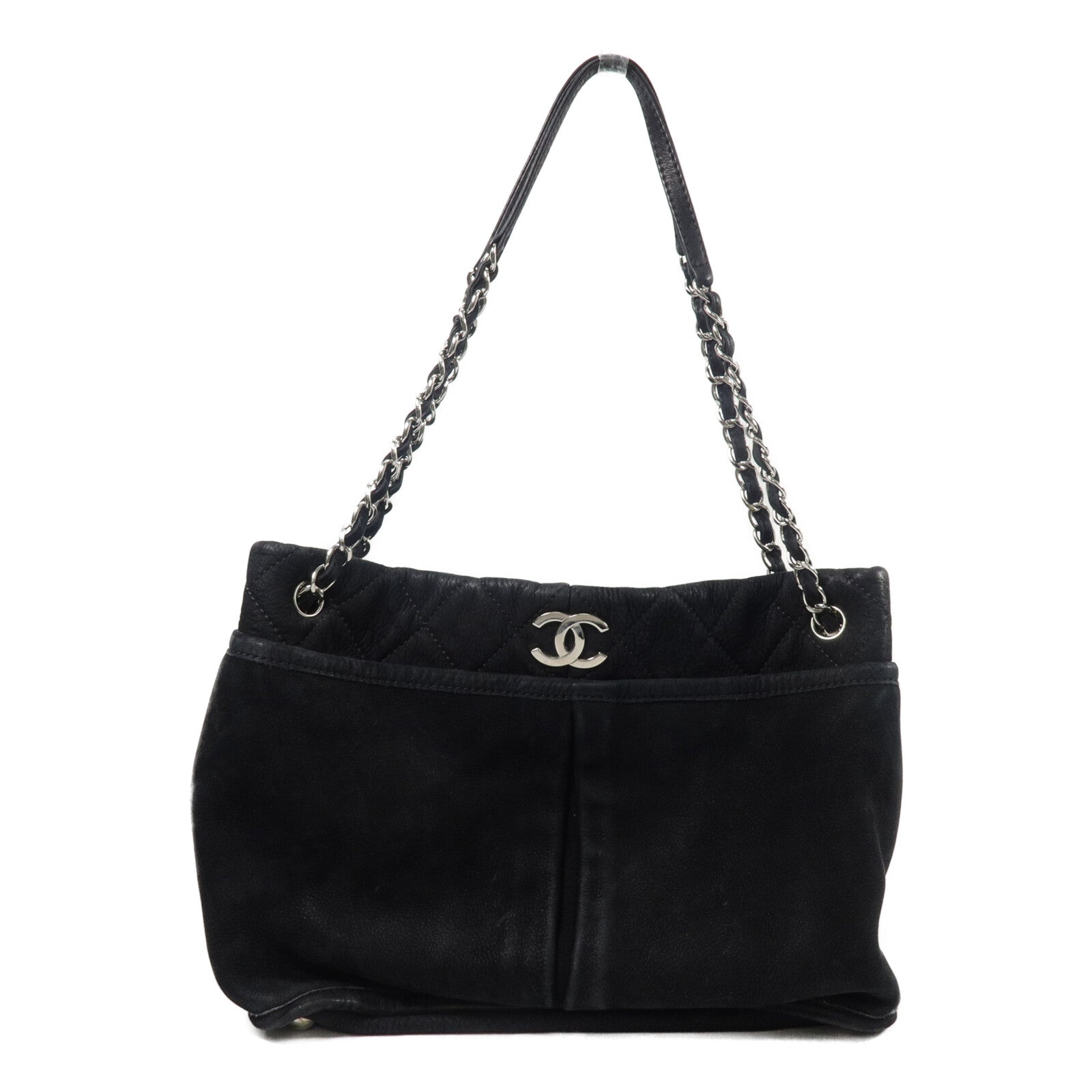CHANEL 麂皮皮革Chain Shoulder鏈帶肩背袋