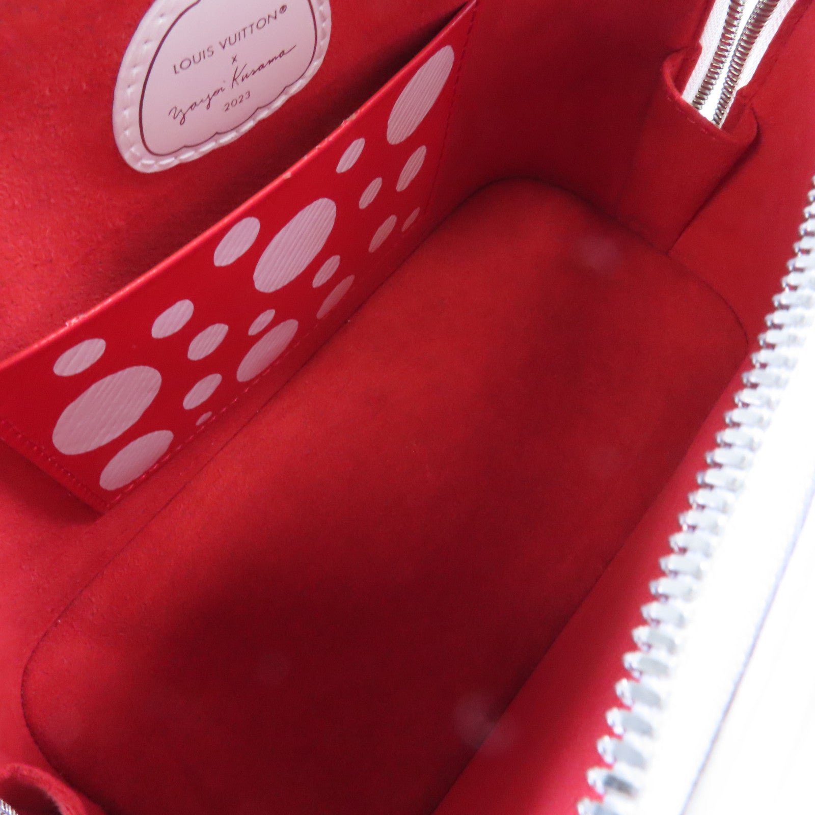LOUIS VUITTON Epi LV x YK Alma BB 2Way Shoulder Bag銀扣手挽肩背兩用袋白色/紅色