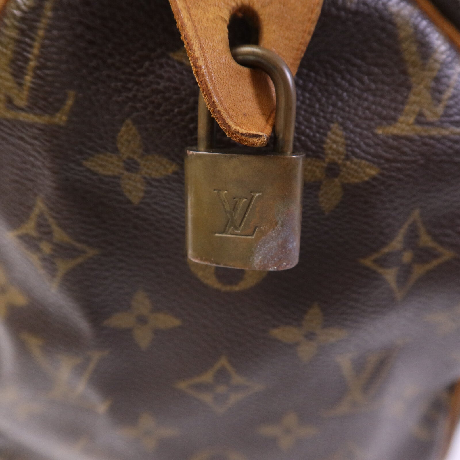 LOUIS VUITTON Monogram Speedy 30金扣手挽袋