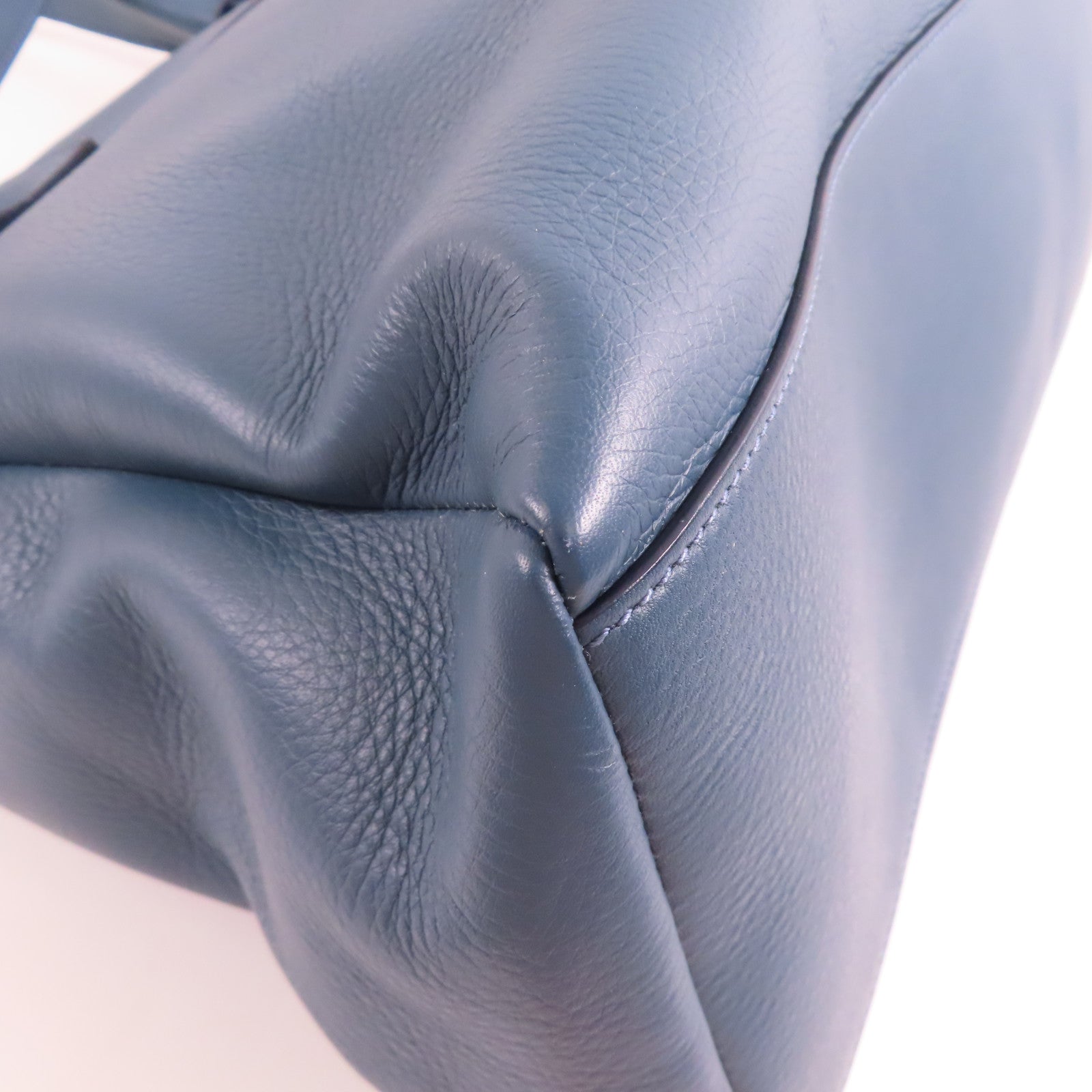 GIVENCHY SHW 2 Way Shoulder Hand Bag Calfskin Leather Blue