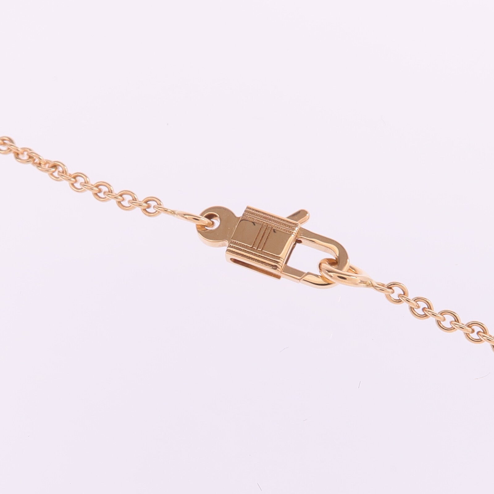 HERMES 【激減優惠】18K玫瑰金Amulettes Constance Pendent藍寶石項鍊