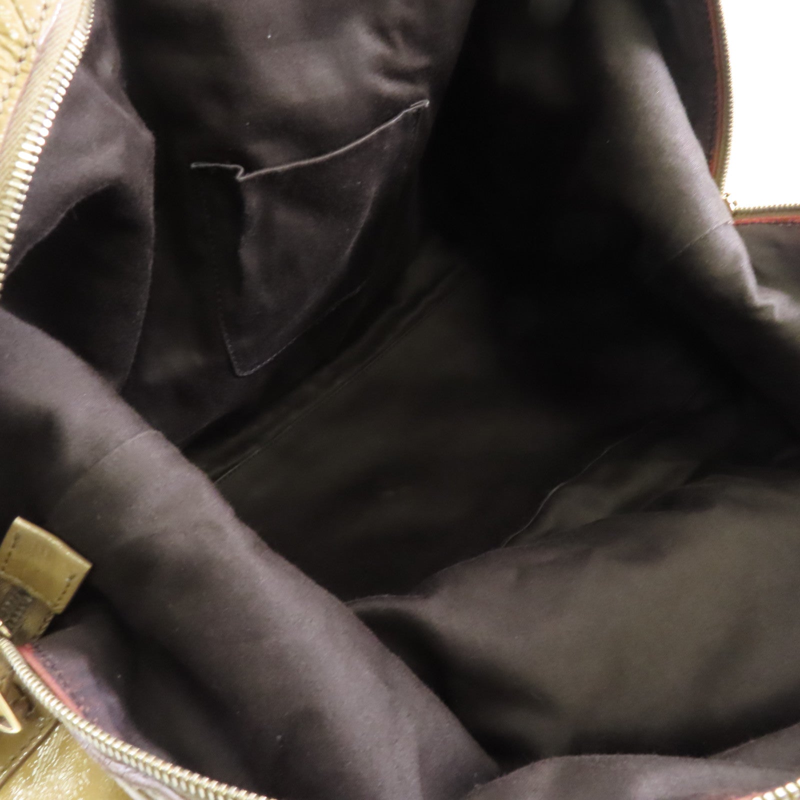 YVES SAINT LAURENT 【激減優惠】漆皮皮革Shoulder Bag金扣肩背袋棕色