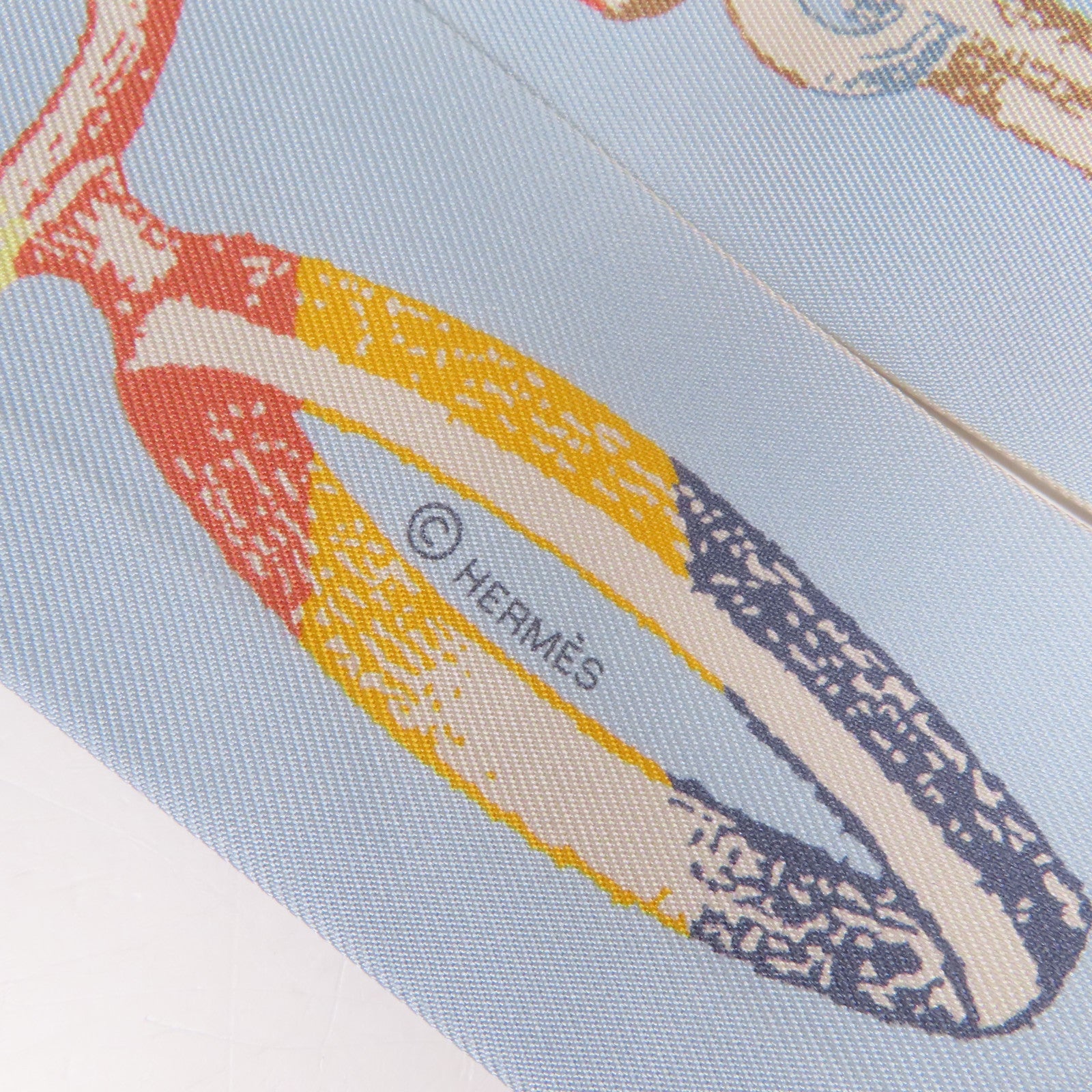 HERMES 絲質Twilly絲巾