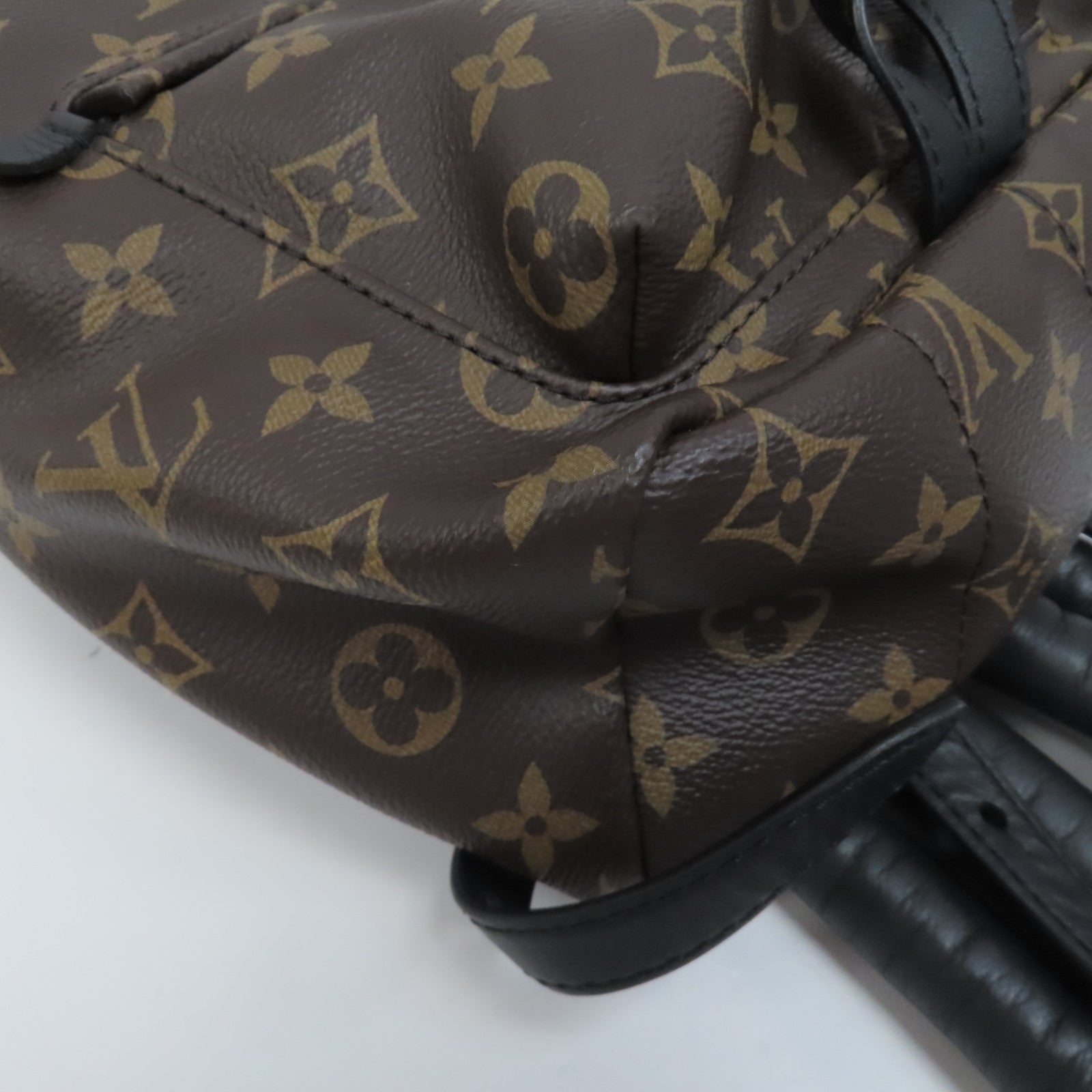 LOUIS VUITTON Monogram Palm Springs PM金扣背包啡色