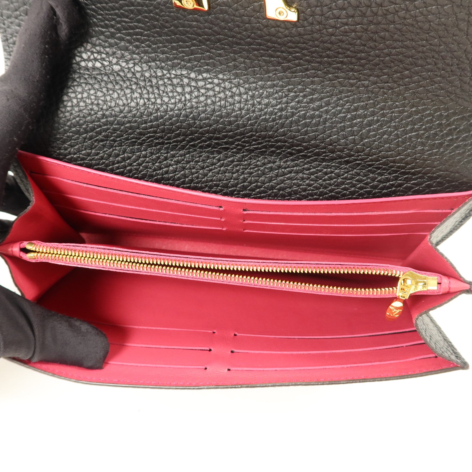LOUIS VUITTON Taurillon Capucines Wallet長錢包