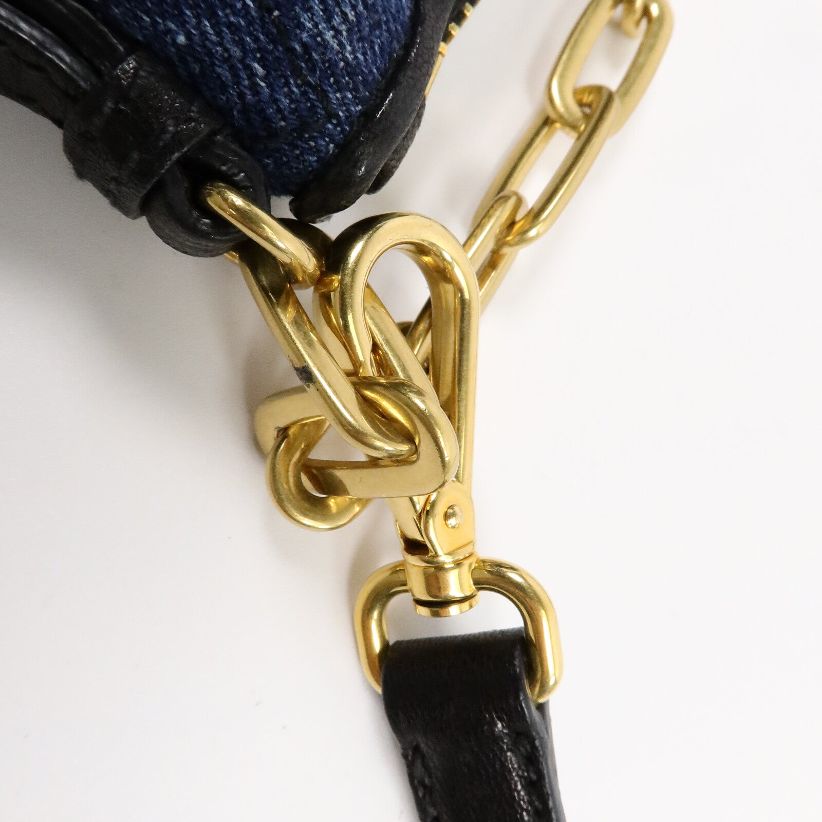 Miu Miu 牛仔布 2 Way Shoulder Bag手挽肩背兩用袋