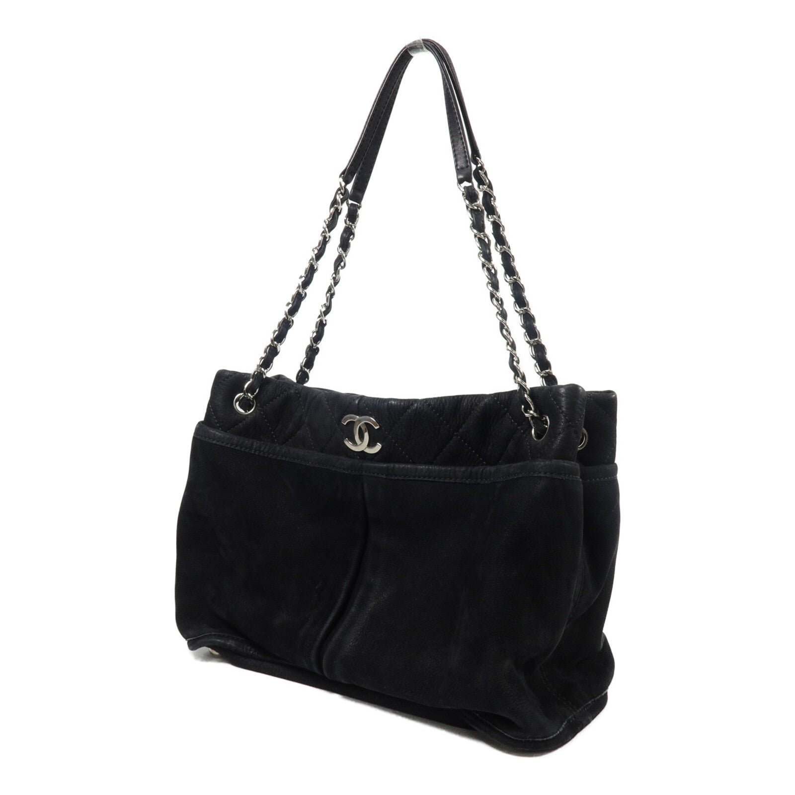 CHANEL 麂皮皮革Chain Shoulder鏈帶肩背袋