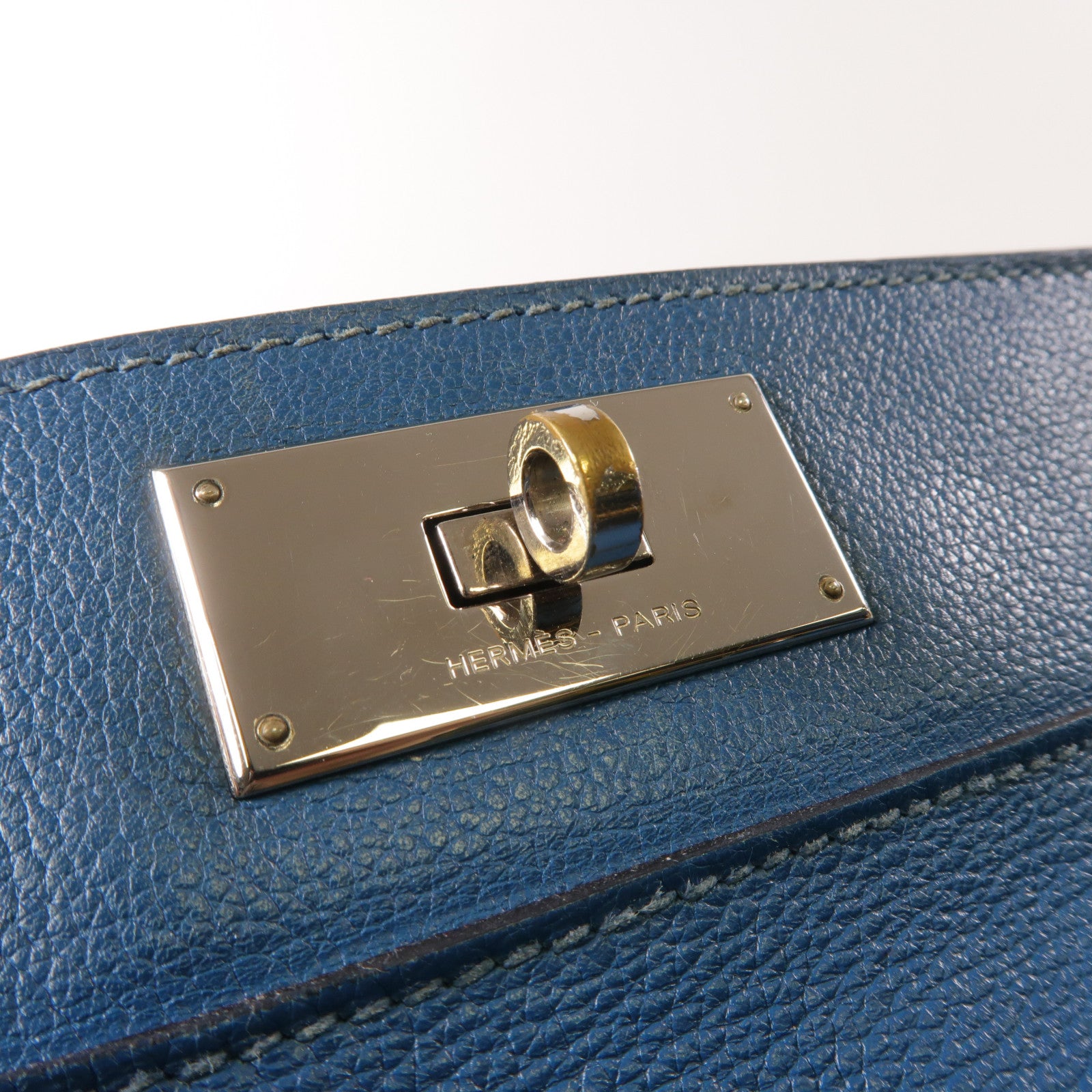 HERMES PHW Toolbox 26 2 Way Shoulder Bag Handbag Evercolor Leather Colvert