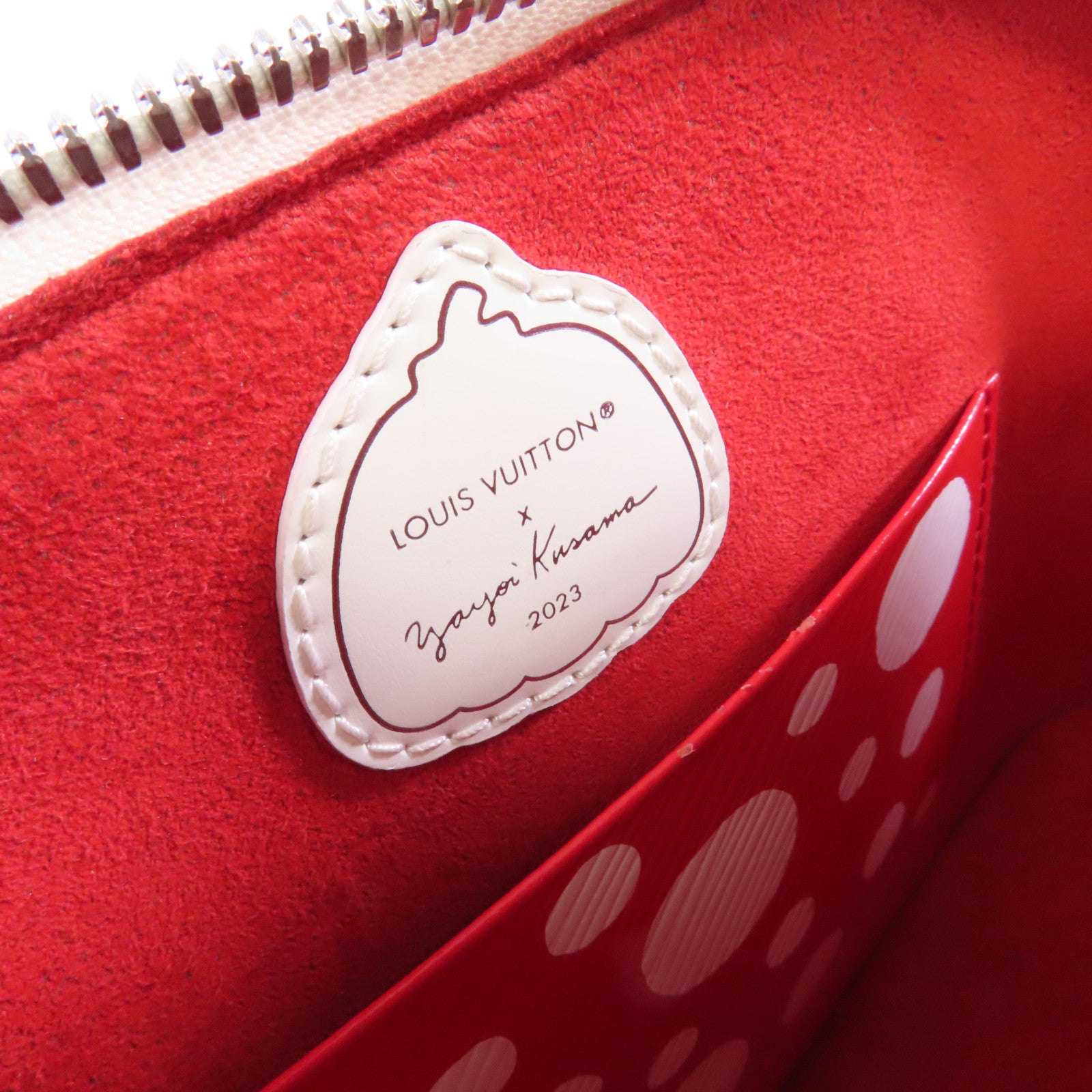 LOUIS VUITTON Epi LV x YK Alma BB 2Way Shoulder Bag銀扣手挽肩背兩用袋白色/紅色