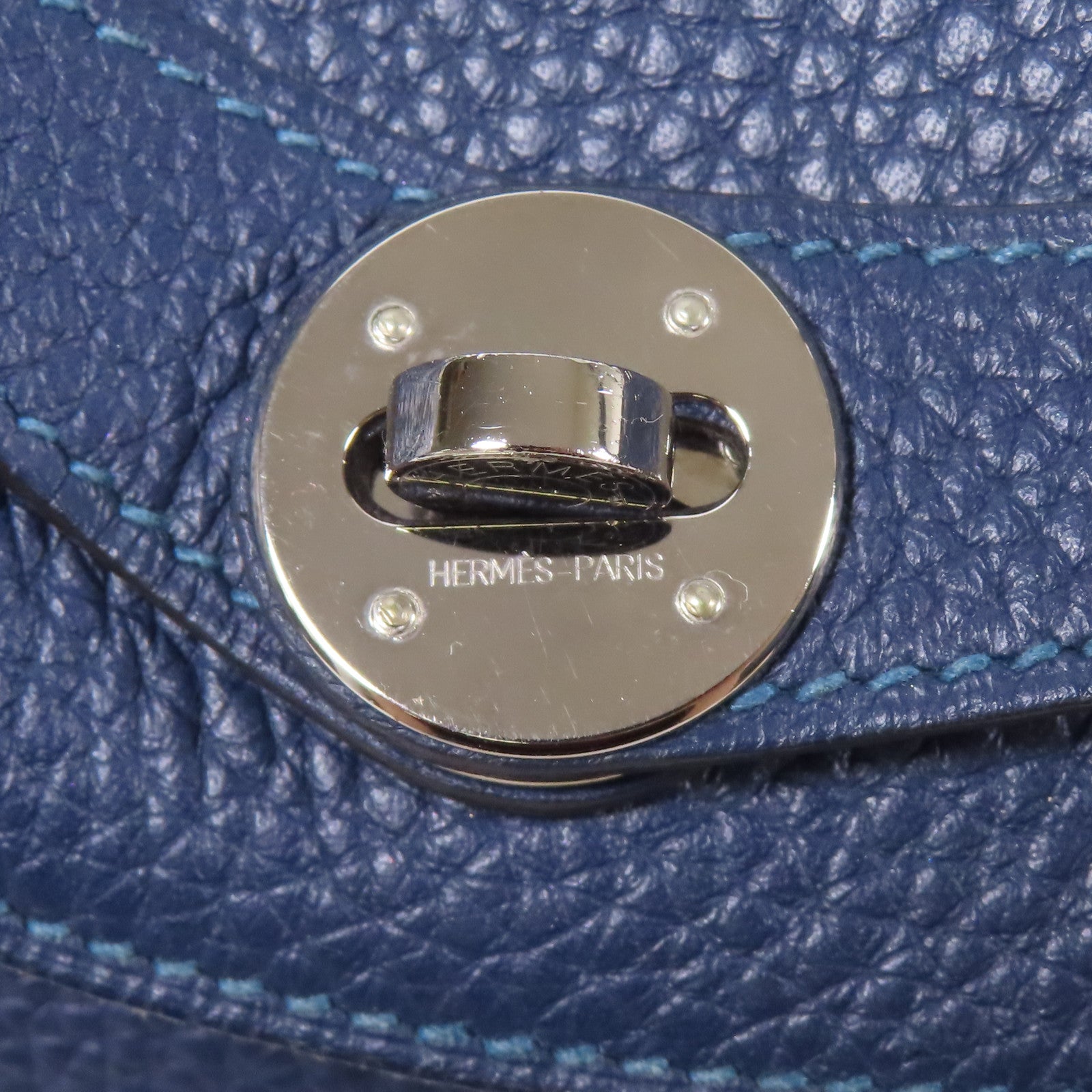 HERMES Clemence皮革Lindy 30銀扣手挽肩背兩用袋