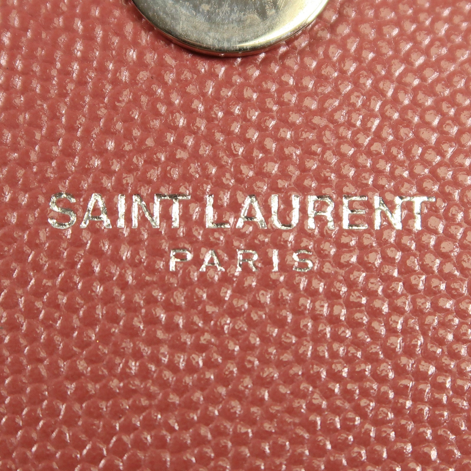 YVES SAINT LAURENT 牛皮皮革Kate銀扣鏈帶肩背袋