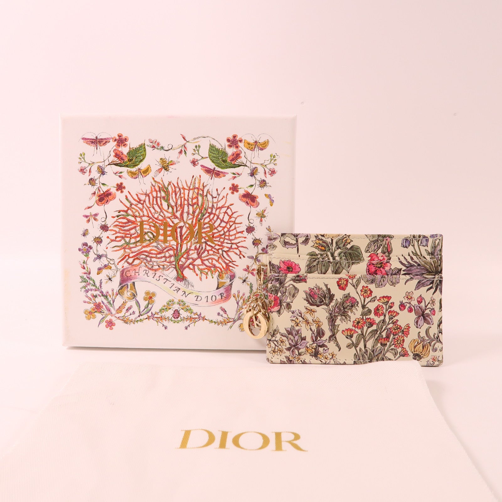 Dior 牛皮皮革Card Case金扣卡片套