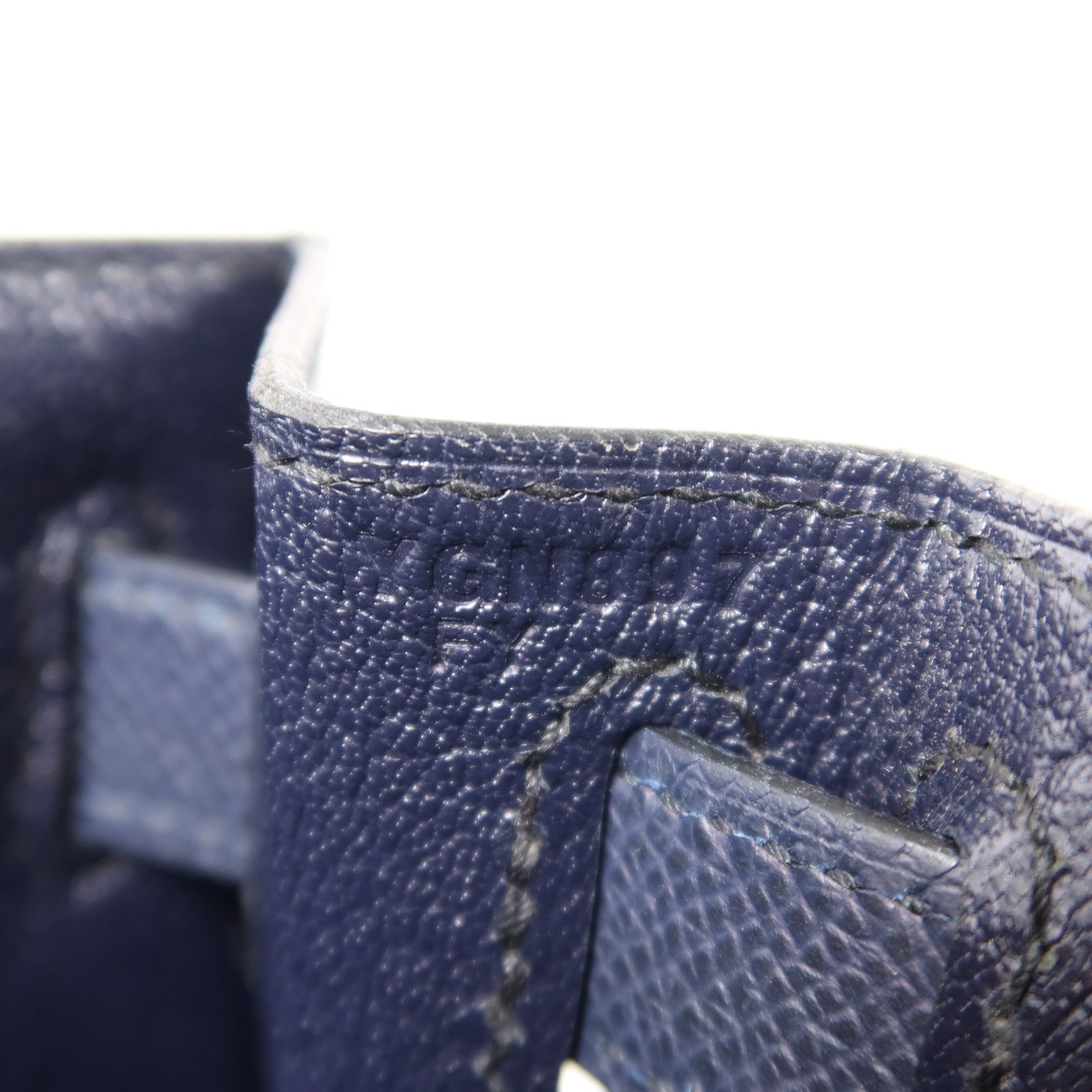 HERMES Epsom皮革Kelly 28金扣手挽肩背兩用袋Blue IndigoBlue Indigo