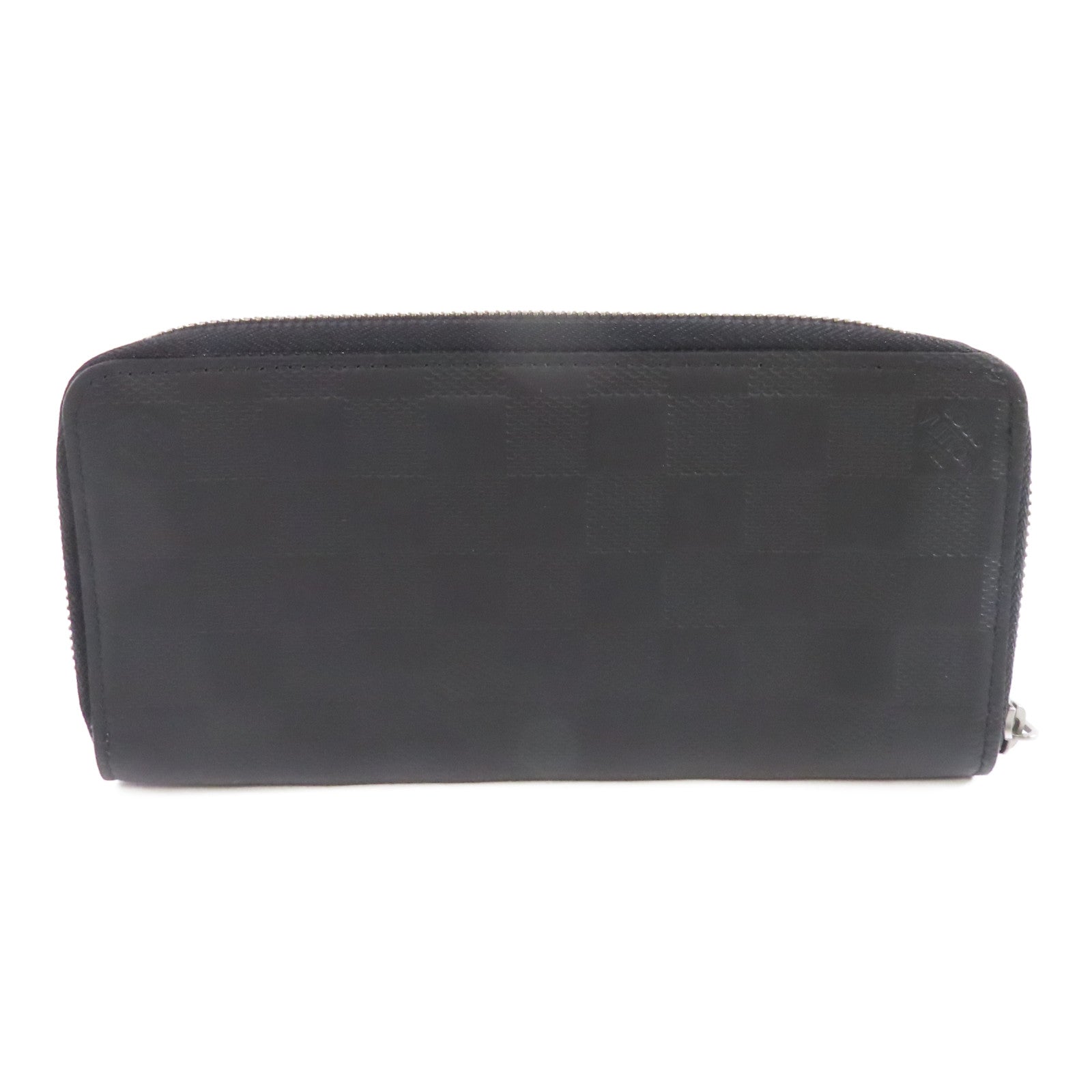 LOUIS VUITTON Damier Infini Zippy Long Wallet銀扣長錢包黑色