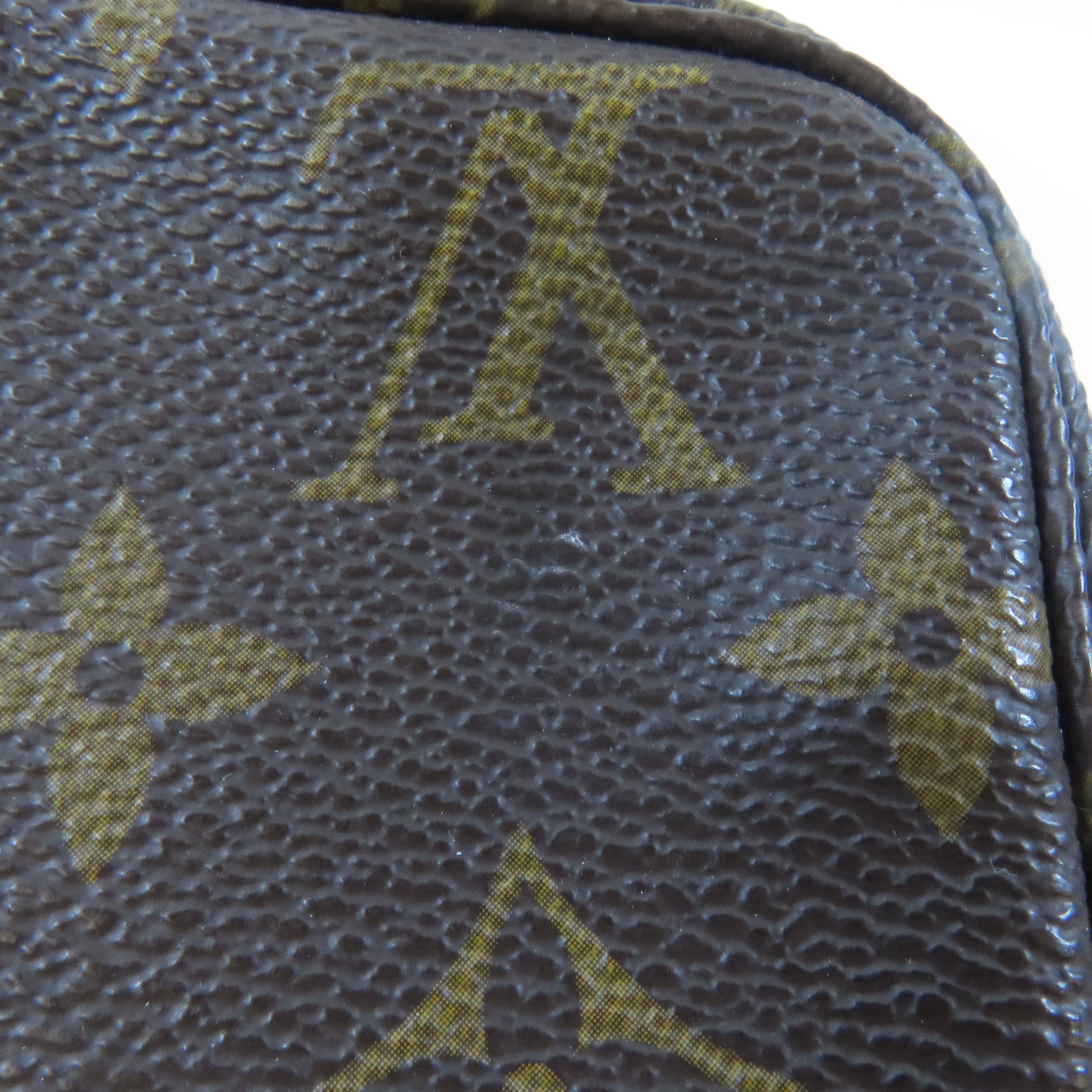 LOUIS VUITTON Monogram Pochette Accessoires Pouch金扣手拿包啡色