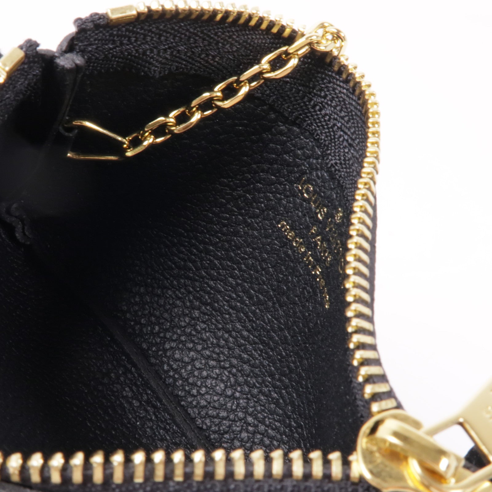 LOUIS VUITTON Monogram Taurillon Coin Case金扣零錢包