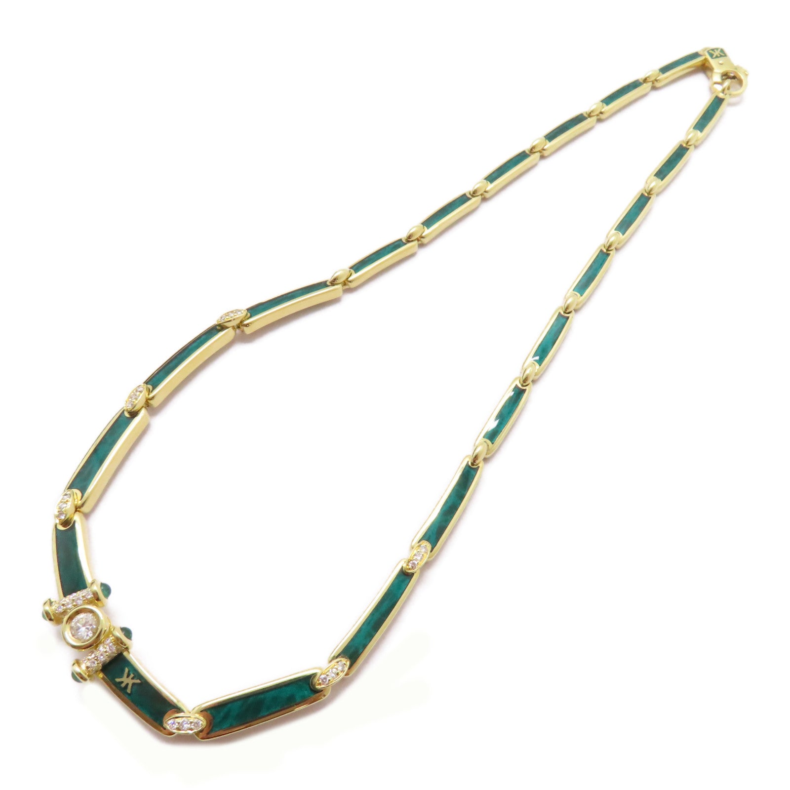 JEWELRY 18K黃金Korloff Necklace項鍊綠色