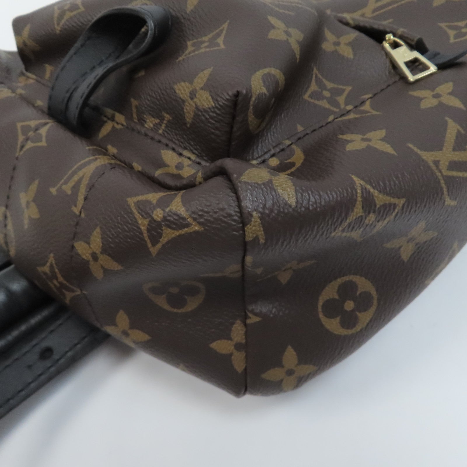 LOUIS VUITTON Monogram Palm Springs PM金扣背包啡色