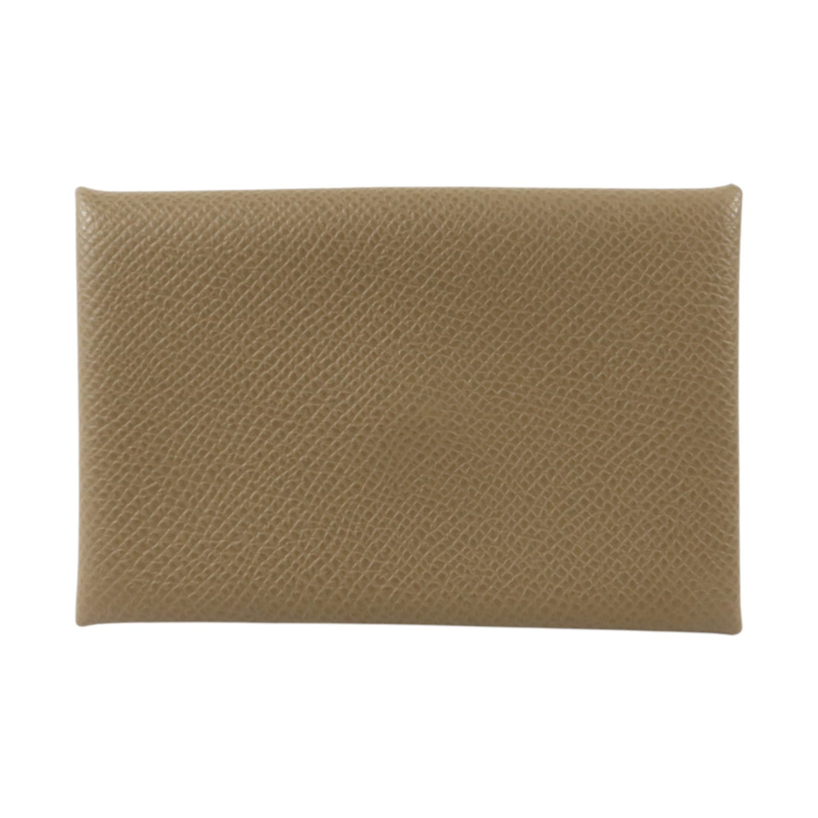 HERMES Epsom皮革Calvi Card Case卡片套Etoupe