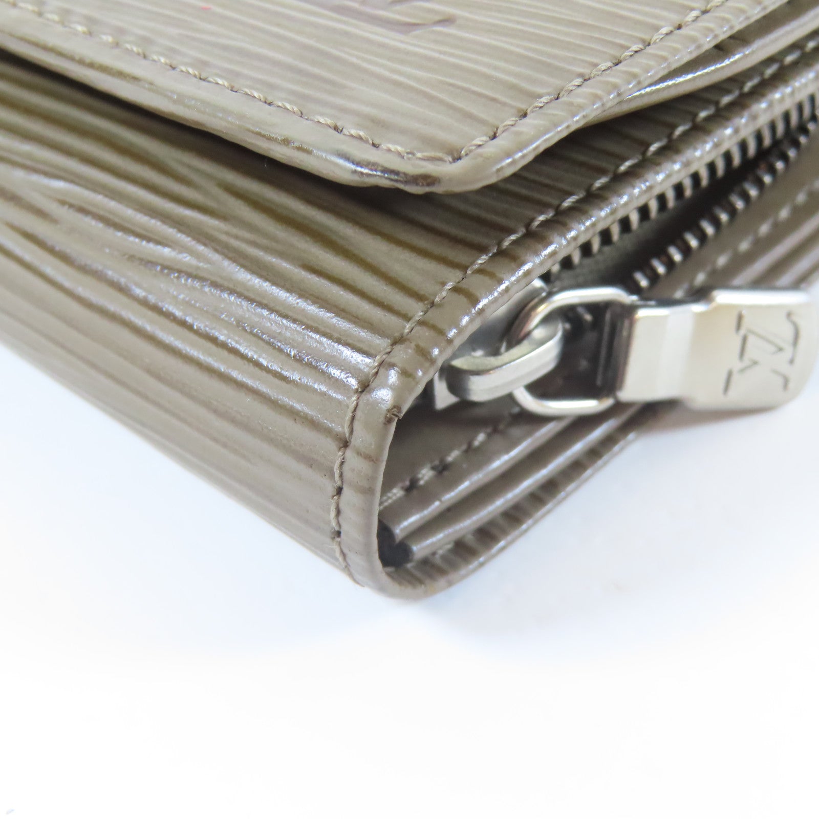 LOUIS VUITTON Epi Fold Wallet銀扣錢包啡色