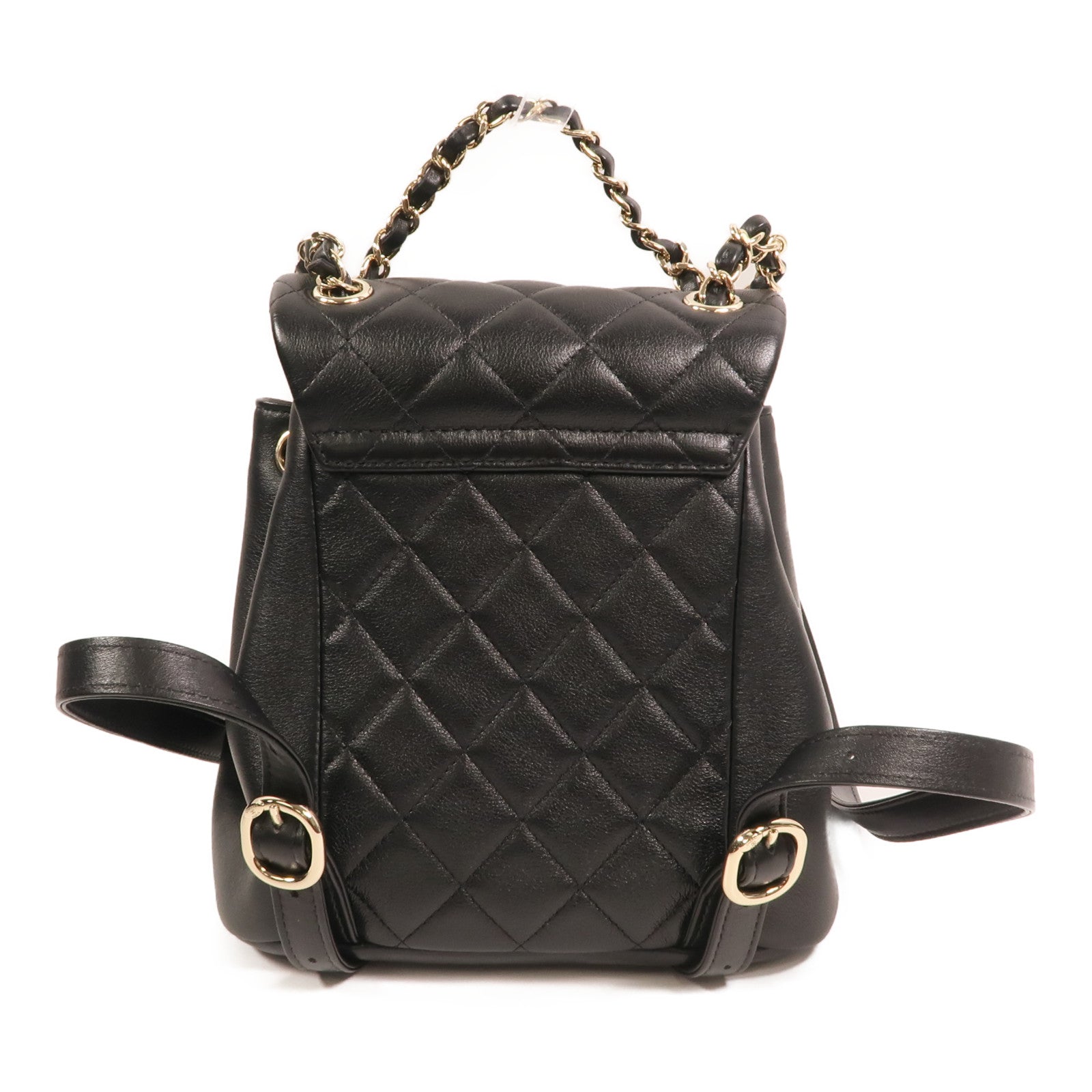 CHANEL 牛皮皮革Duma Backpack金扣背包