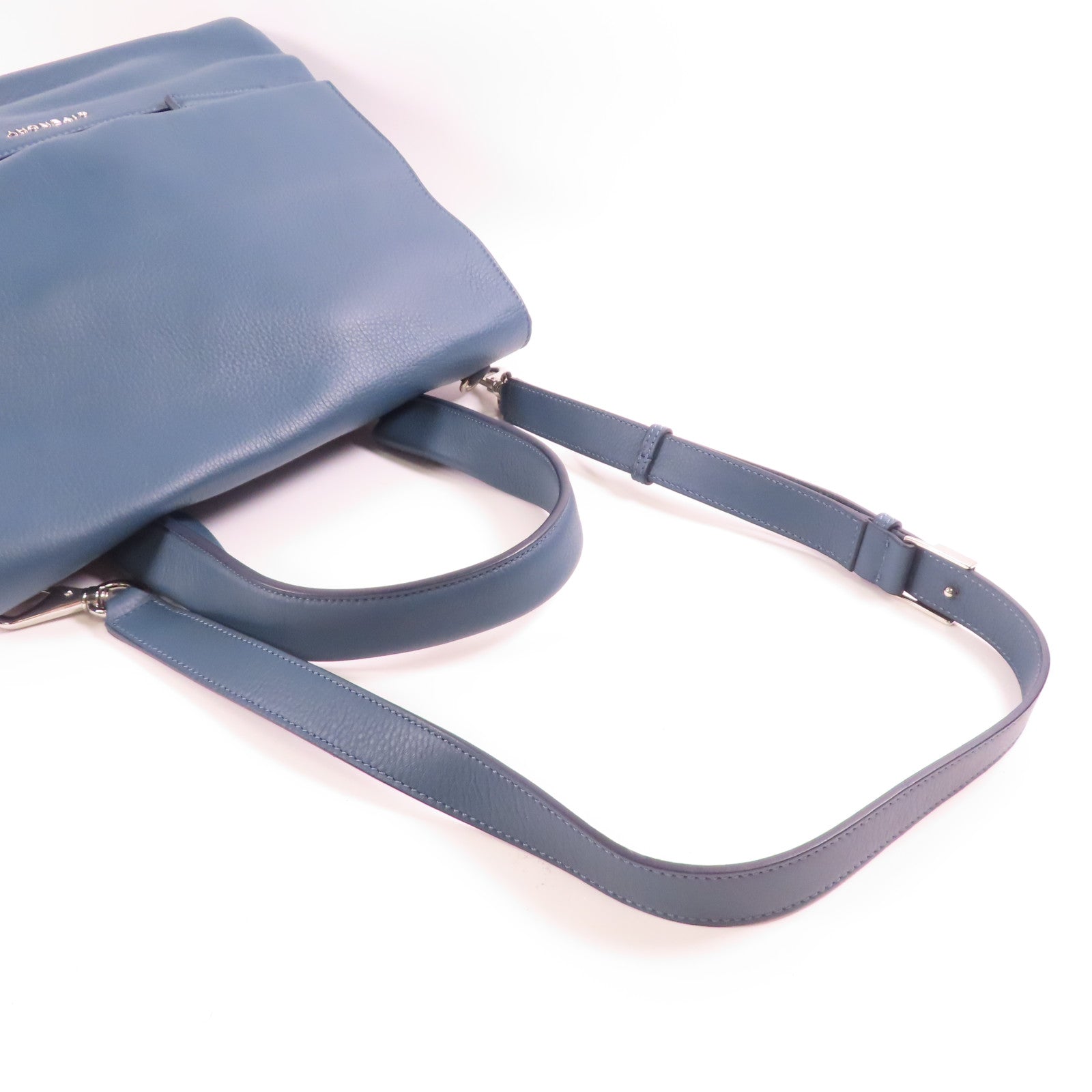 GIVENCHY SHW 2 Way Shoulder Hand Bag Calfskin Leather Blue