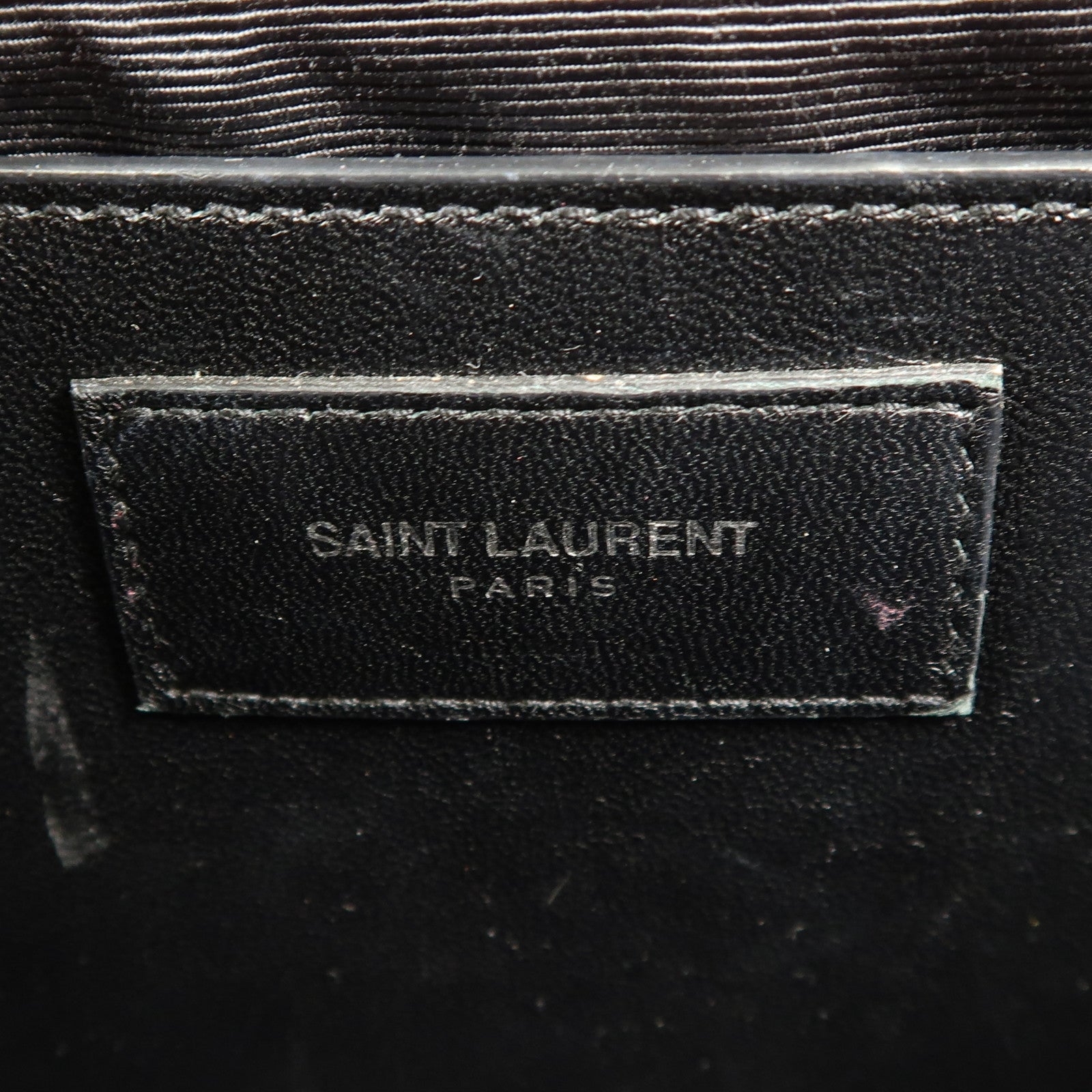 YVES SAINT LAURENT 牛皮皮革Kate銀扣鏈帶肩背袋