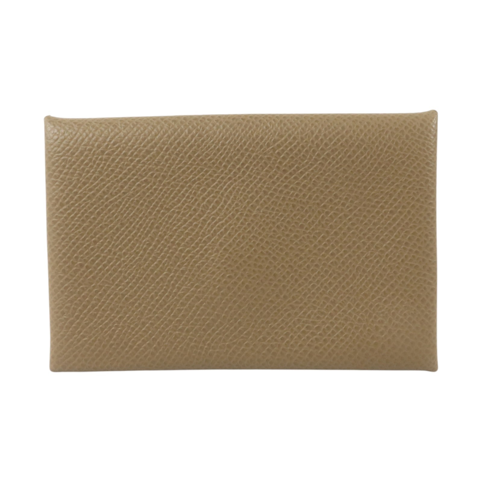 HERMES Epsom皮革Calvi Card Case卡片套Etoupe