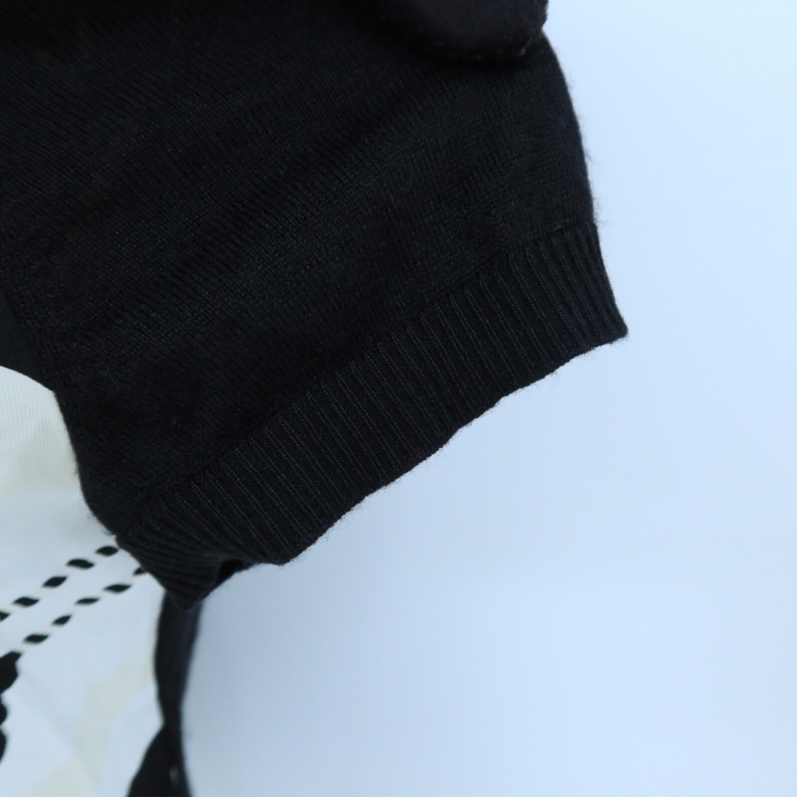 HERMES Silk/Cashmere Twillaine Short-Sleeve Knit針織
