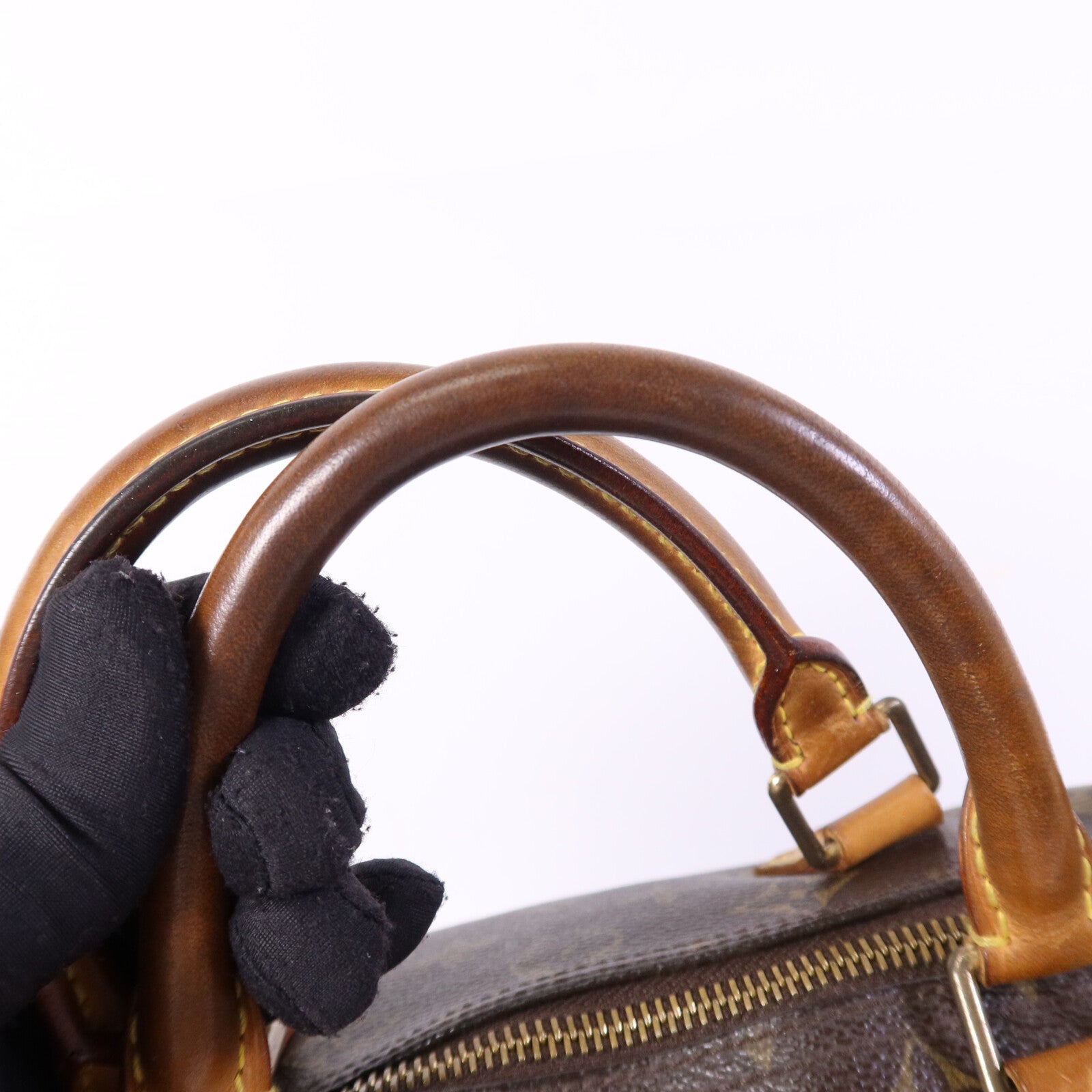LOUIS VUITTON Monogram Speedy 30金扣手挽袋