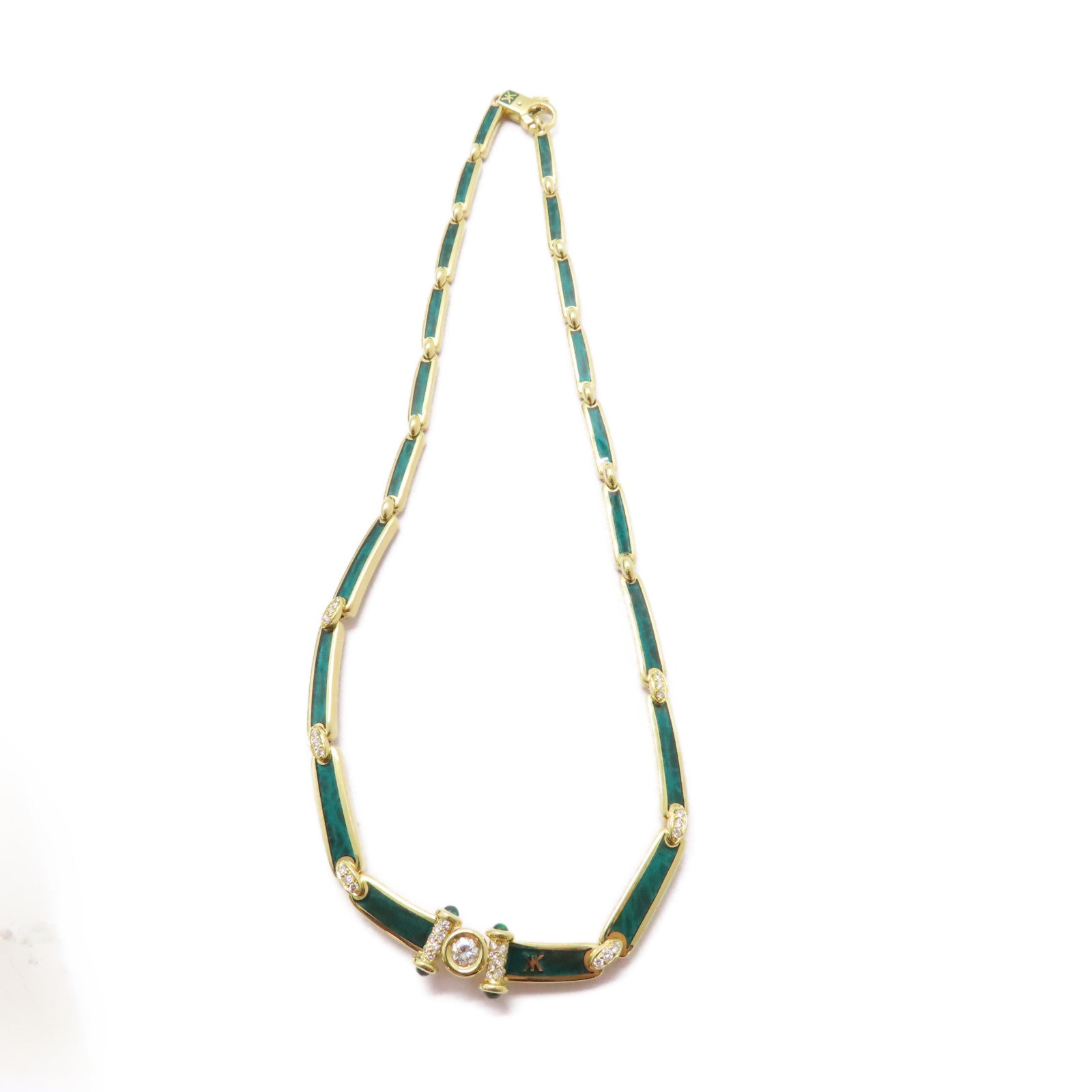 JEWELRY 18K黃金Korloff Necklace項鍊綠色