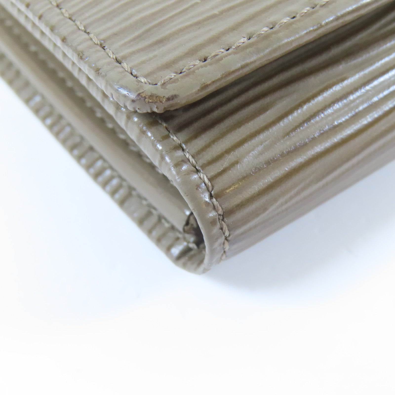 LOUIS VUITTON Epi Fold Wallet銀扣錢包啡色