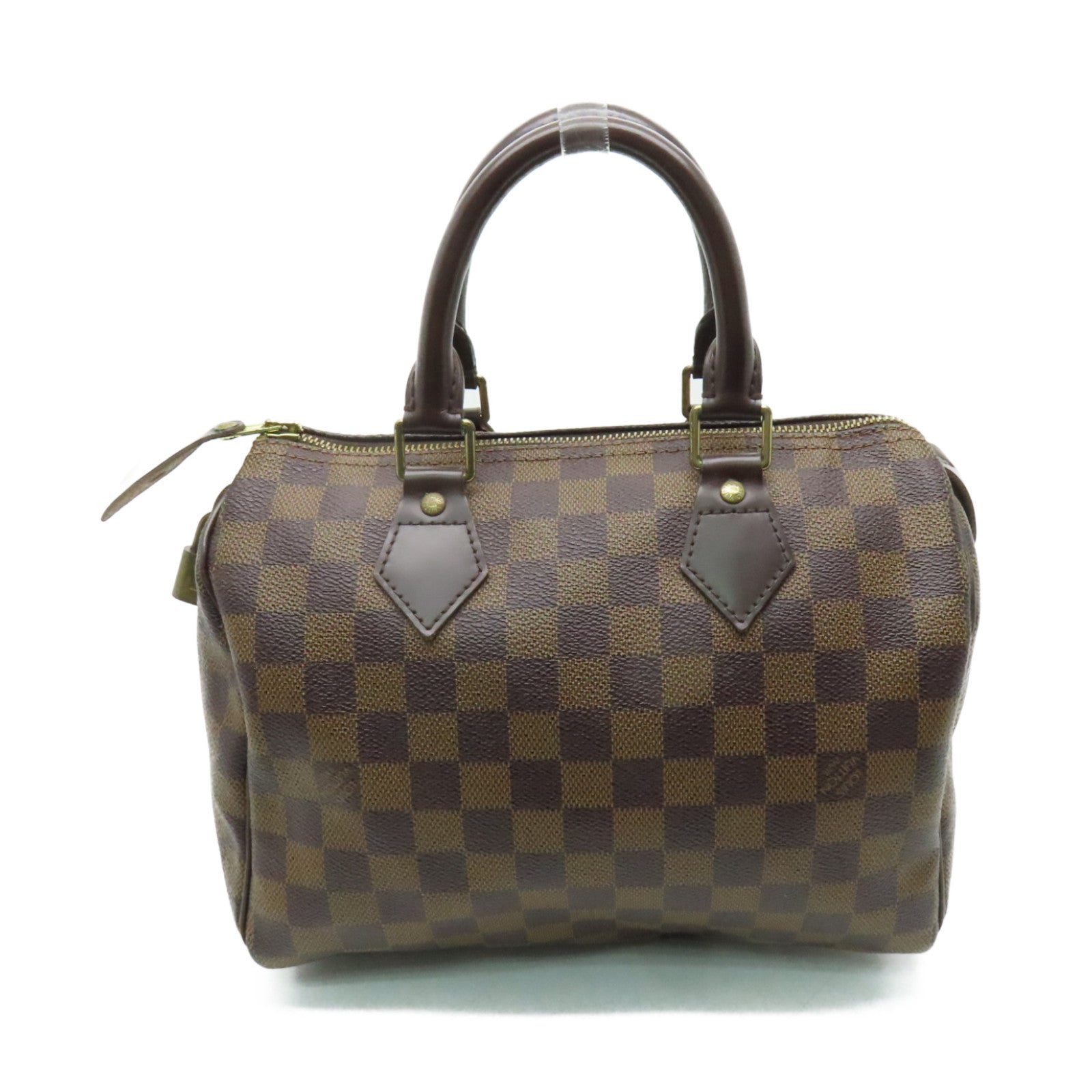 LOUIS VUITTON 【激減優惠】Damier Speedy 25金扣手挽袋啡色