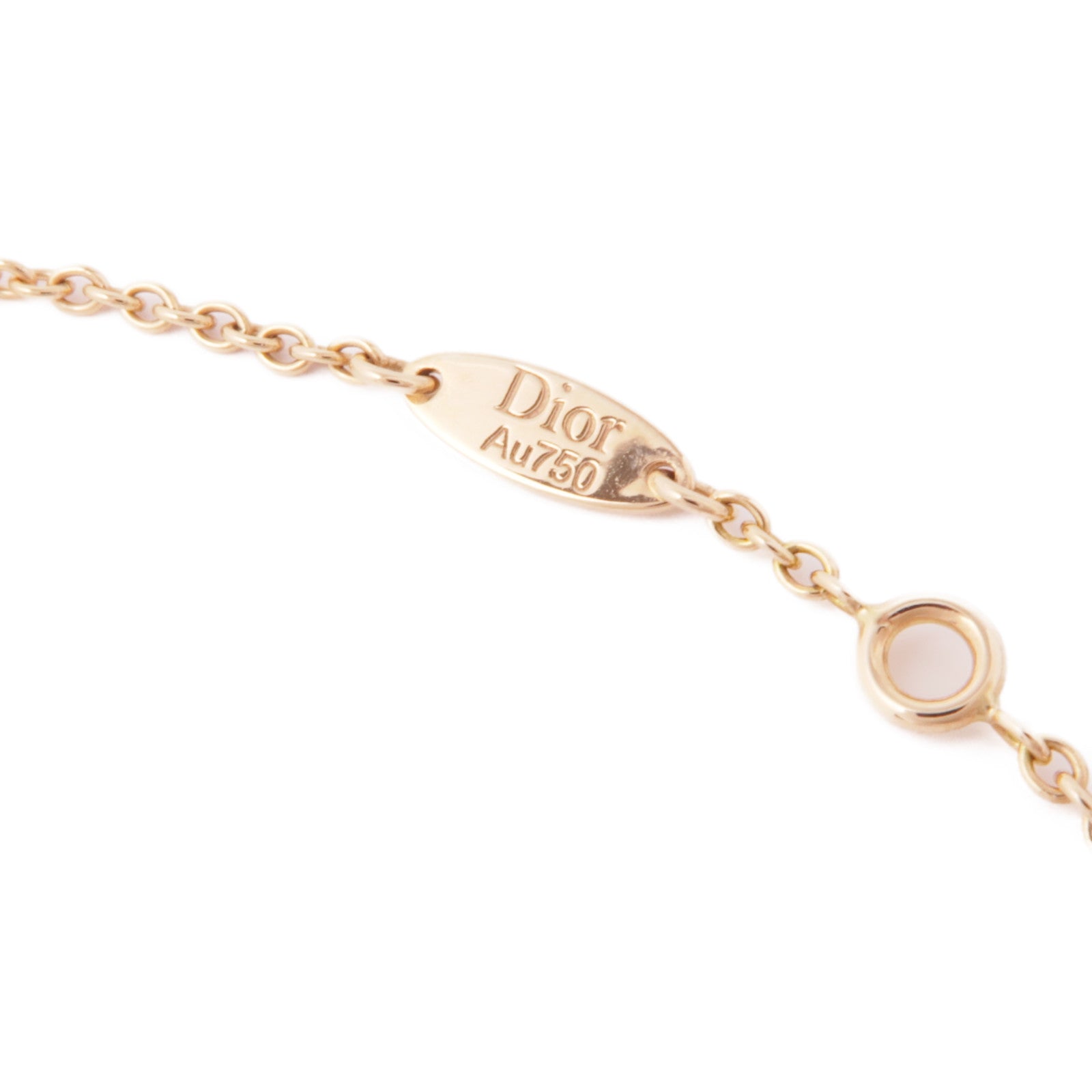 Dior 18K玫瑰金/珍珠母貝Rose Davan Diamond Necklace鑽石項鍊