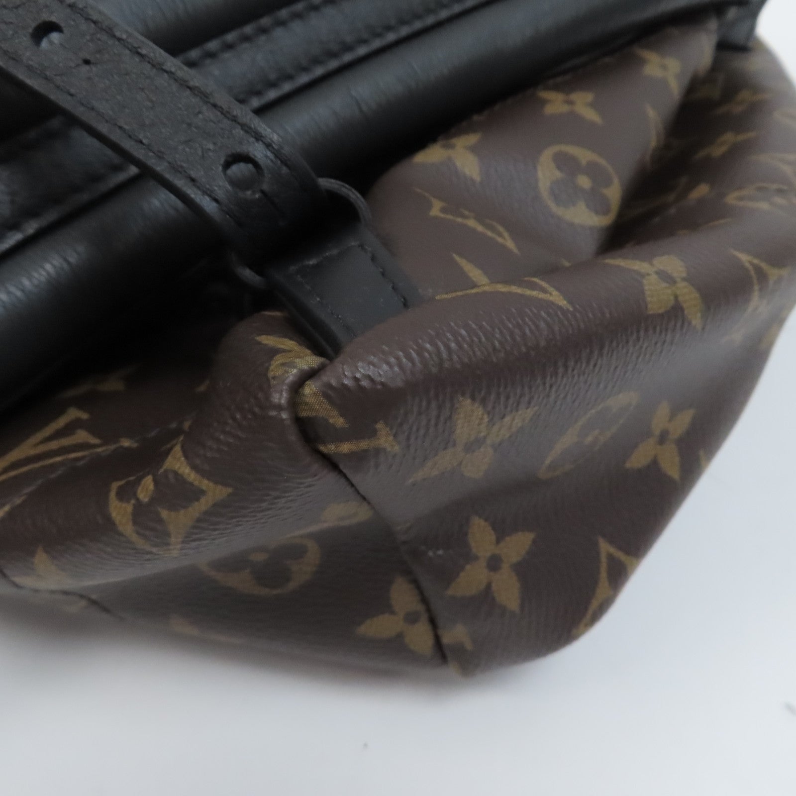 LOUIS VUITTON Monogram Palm Springs PM金扣背包啡色