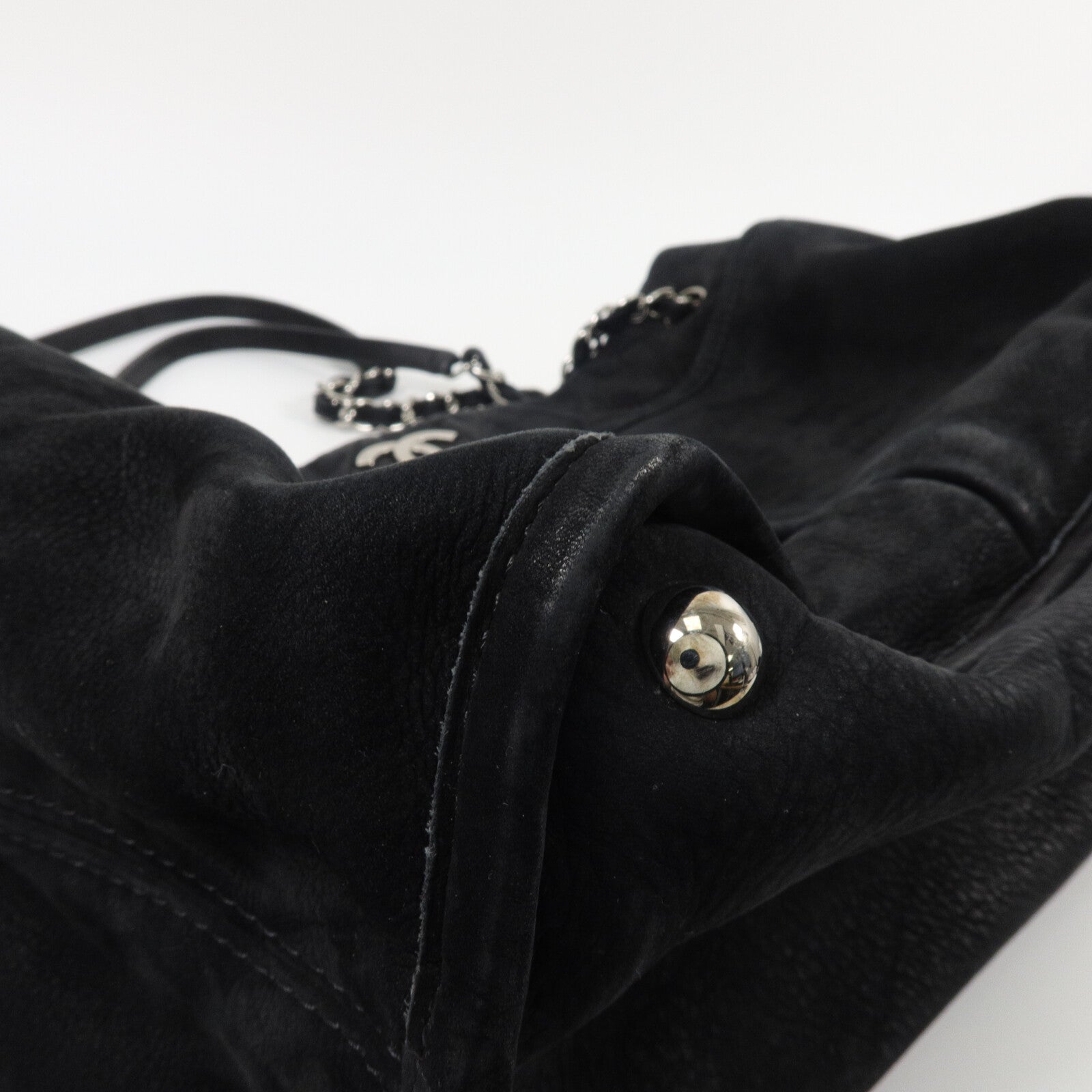 CHANEL 麂皮皮革Chain Shoulder鏈帶肩背袋