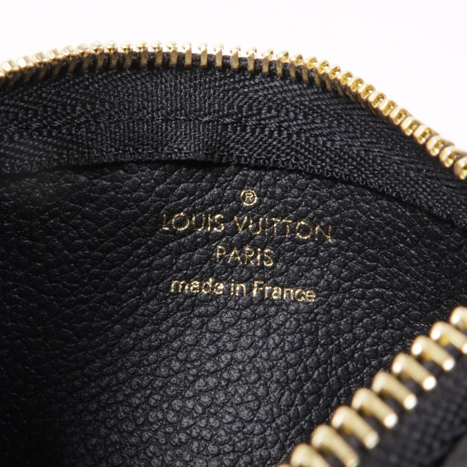 LOUIS VUITTON Monogram Taurillon Coin Case金扣零錢包