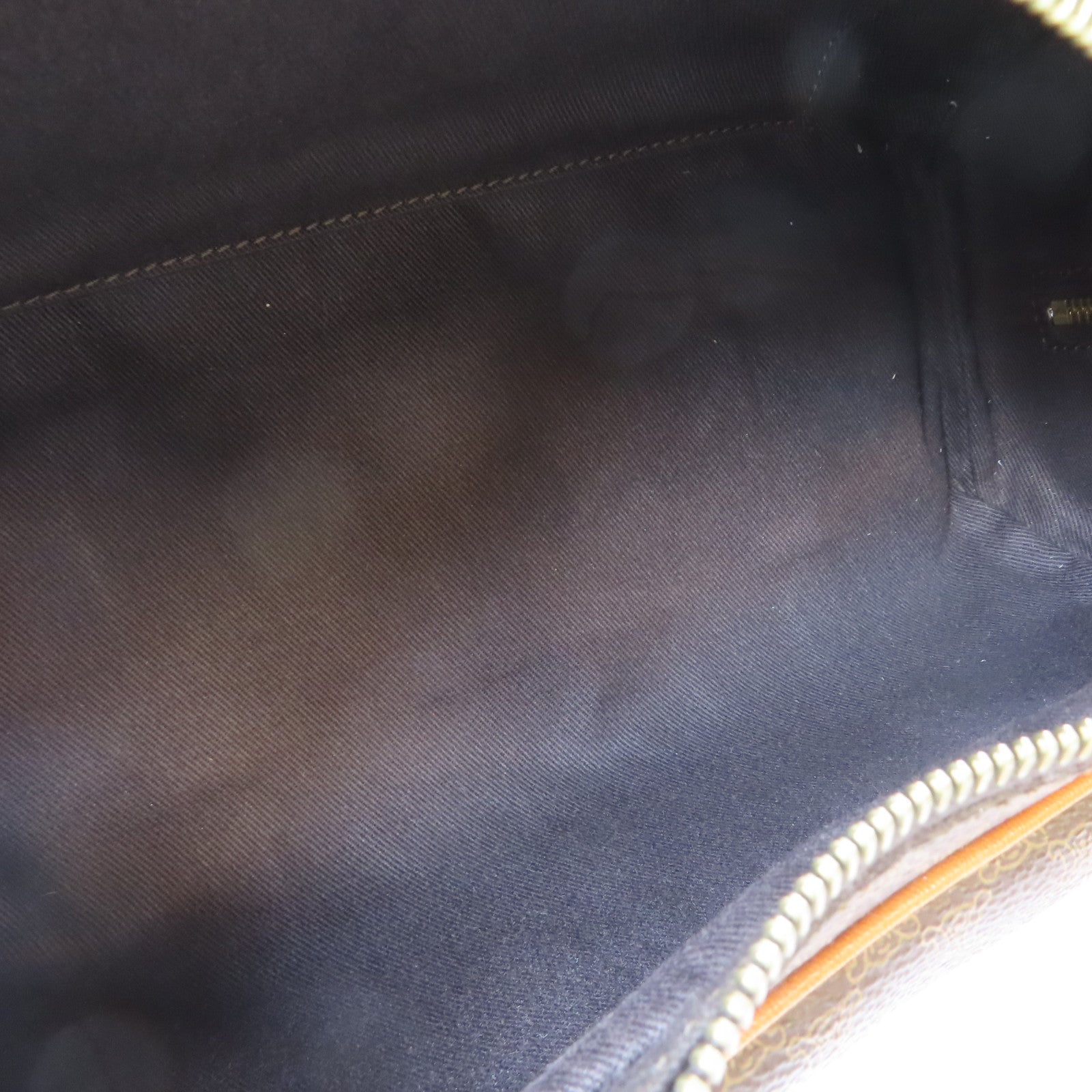 CELINE 塗層帆布Hand Bag金扣手挽袋棕色