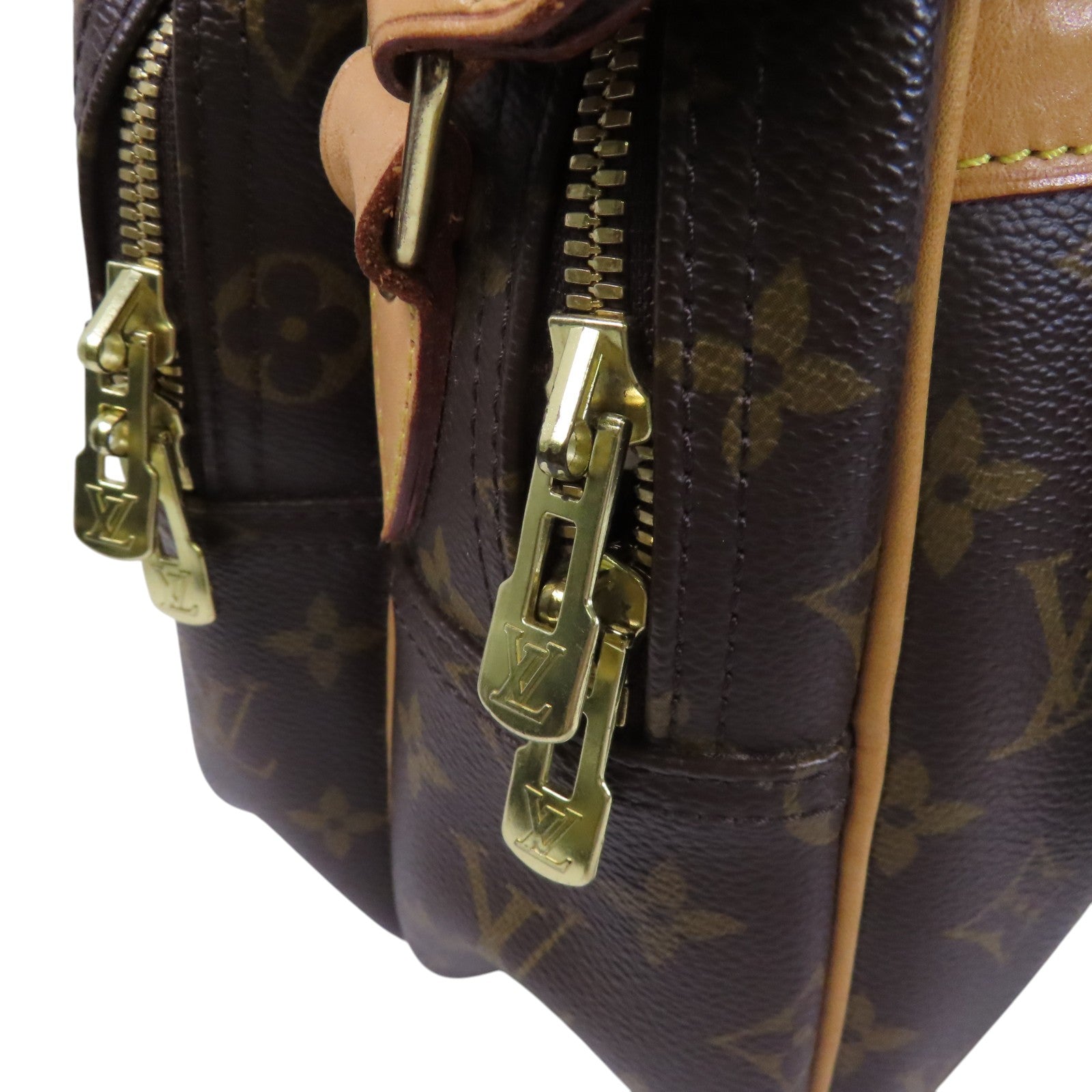 LOUIS VUITTON Monogram Reporter GM金扣肩背袋