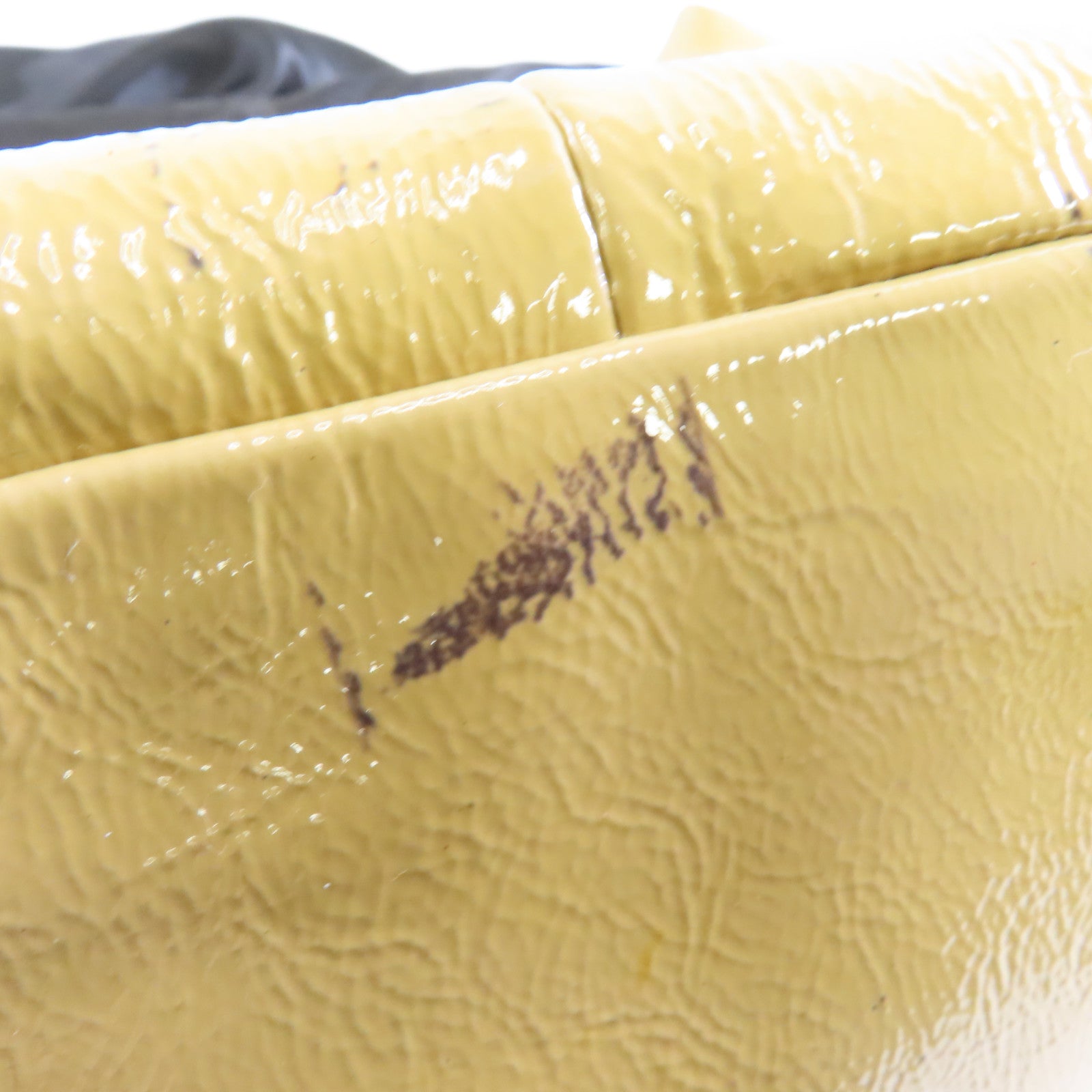 YVES SAINT LAURENT 【激減優惠】漆皮皮革Shoulder Bag金扣肩背袋棕色