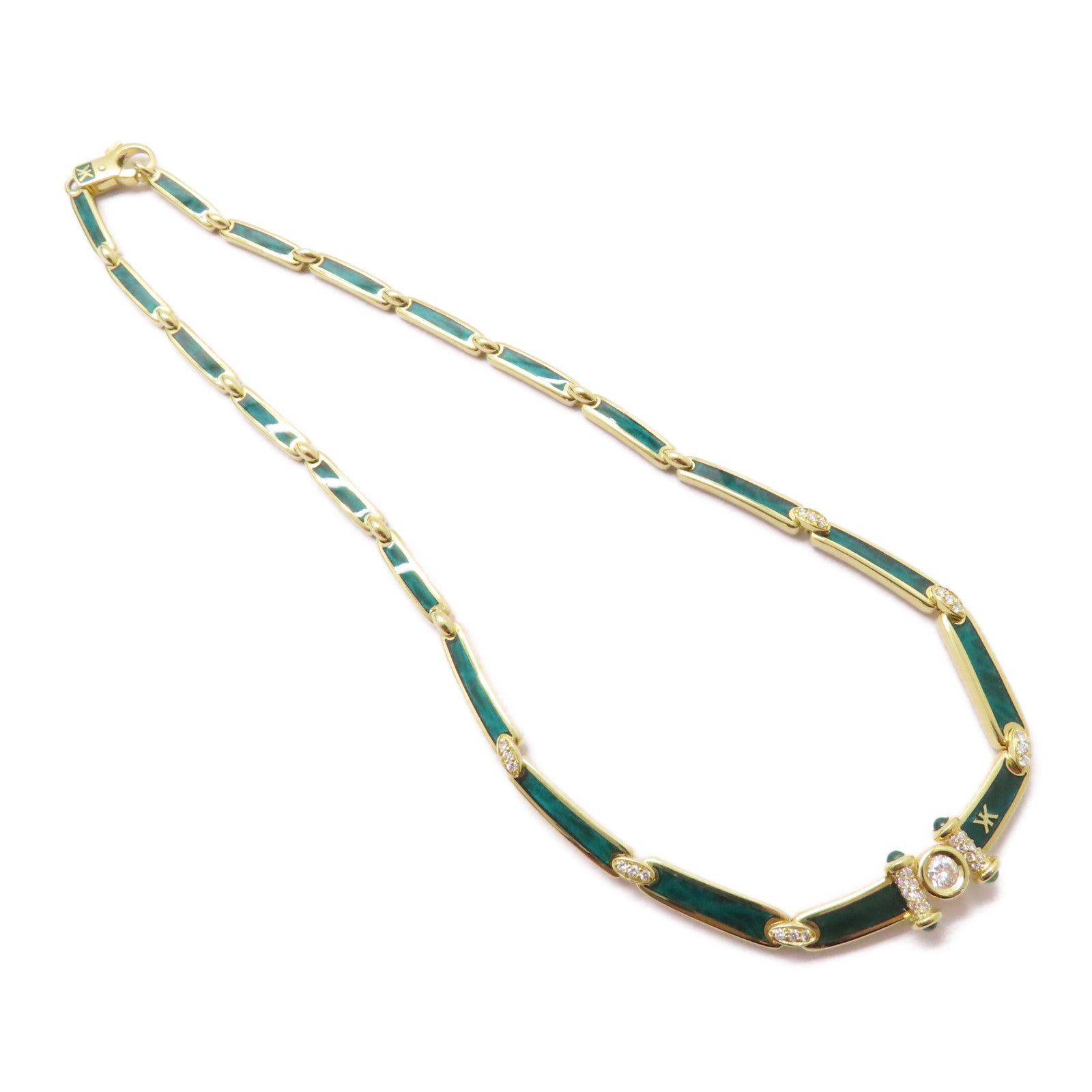 JEWELRY 18K黃金Korloff Necklace項鍊綠色