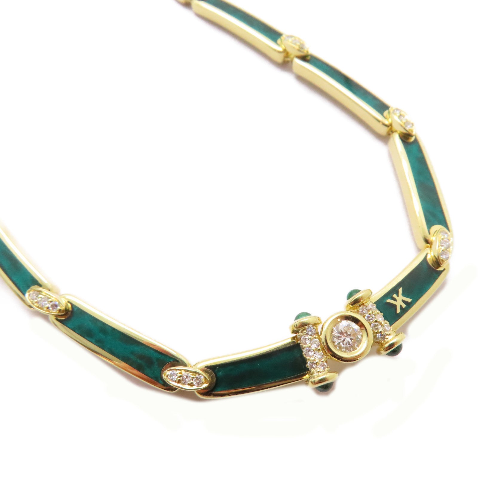 JEWELRY 18K黃金Korloff Necklace項鍊綠色