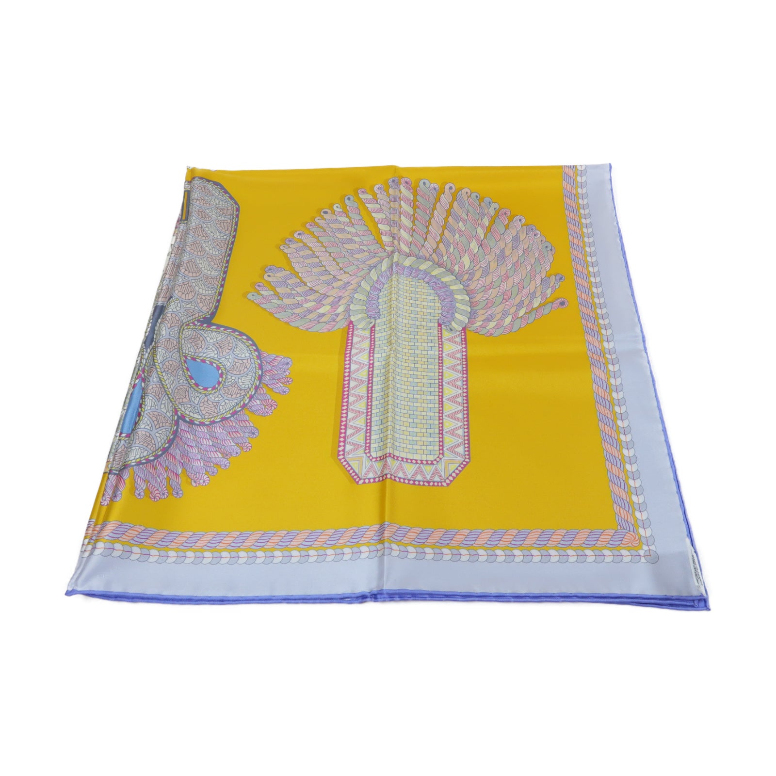 HERMES 【激減優惠】絲質Scarf 90x90絲巾紫色/粉紅色