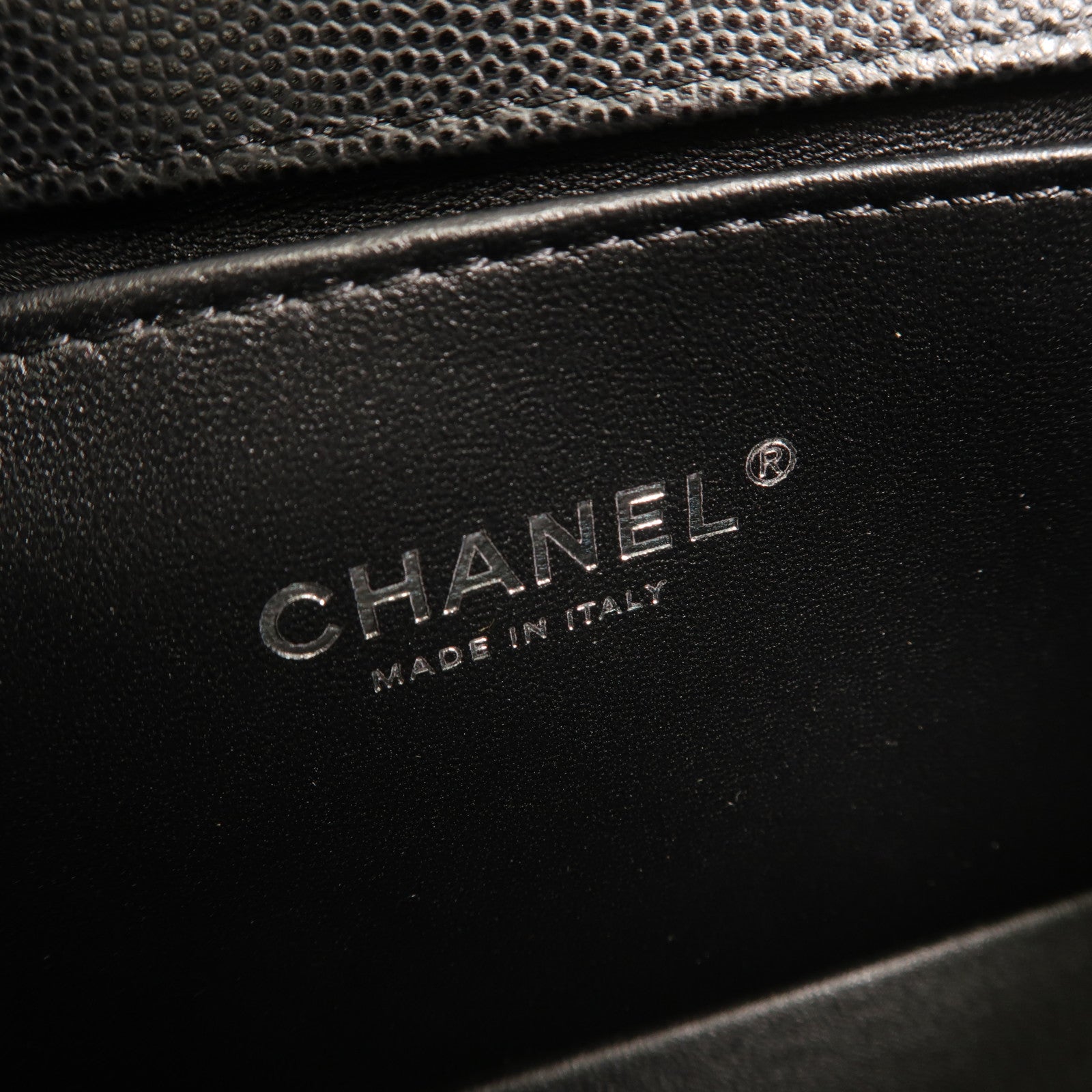 CHANEL 牛皮皮革Boy 25鏈帶肩背袋