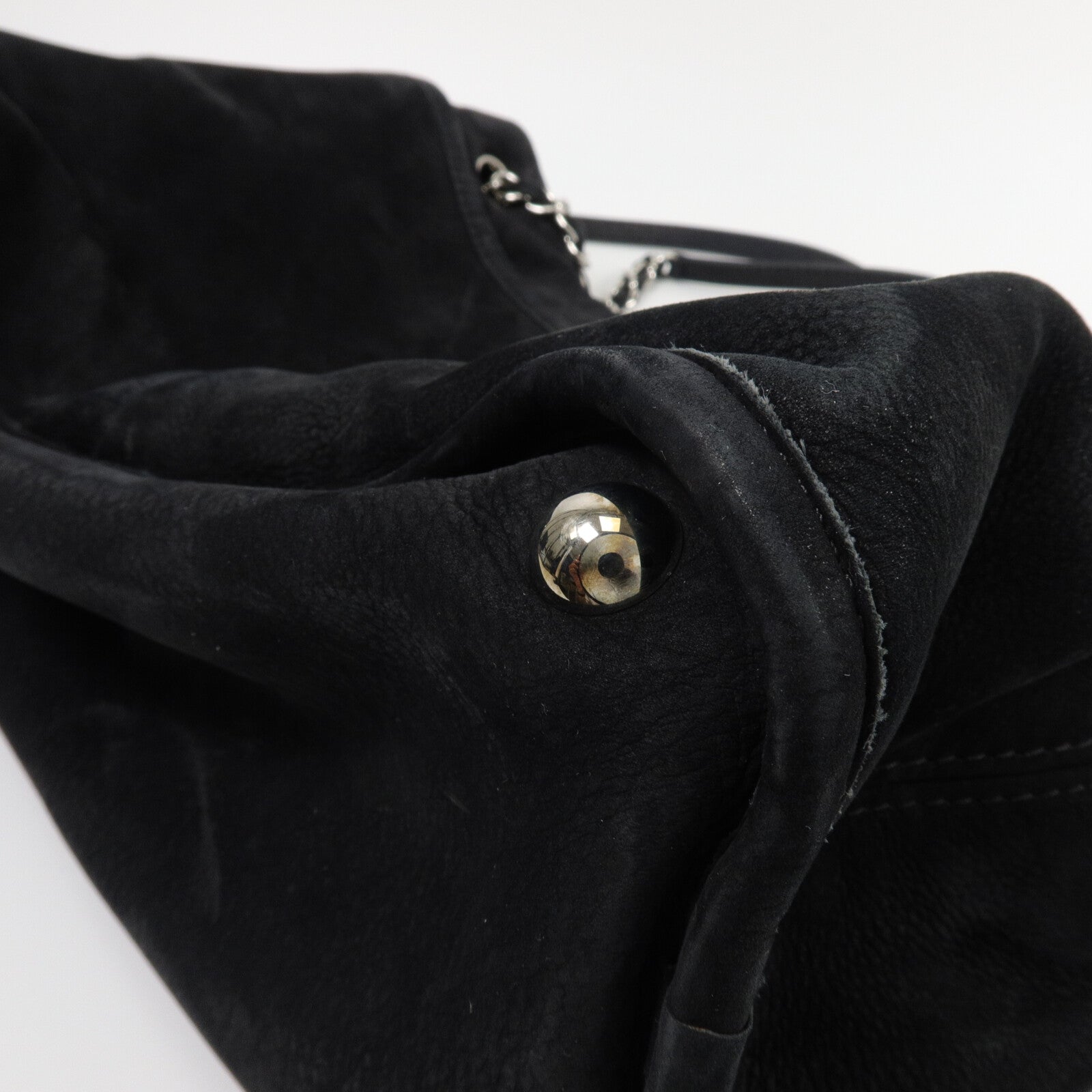 CHANEL 麂皮皮革Chain Shoulder鏈帶肩背袋
