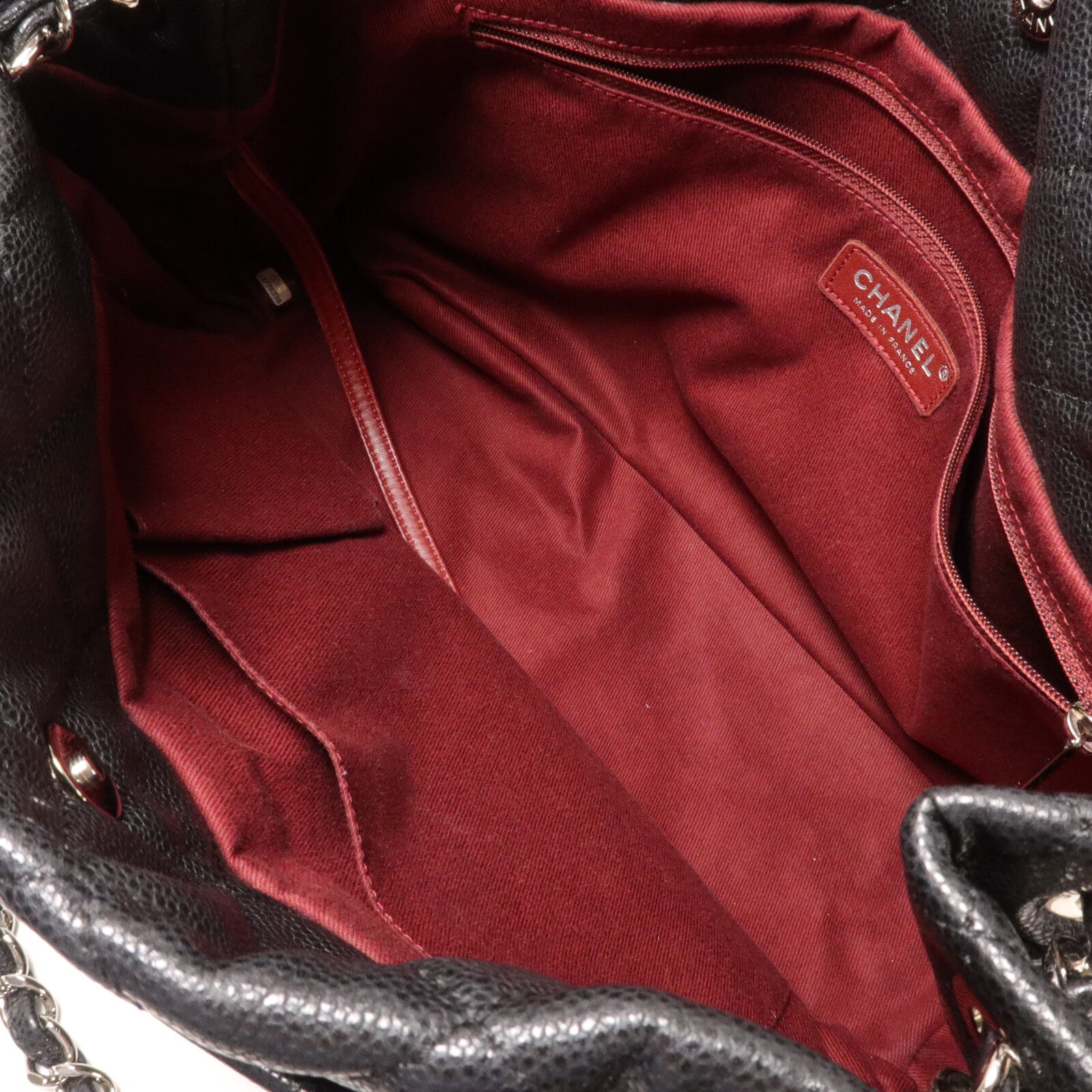 CHANEL 牛皮皮革Tote Bag鏈帶肩背袋