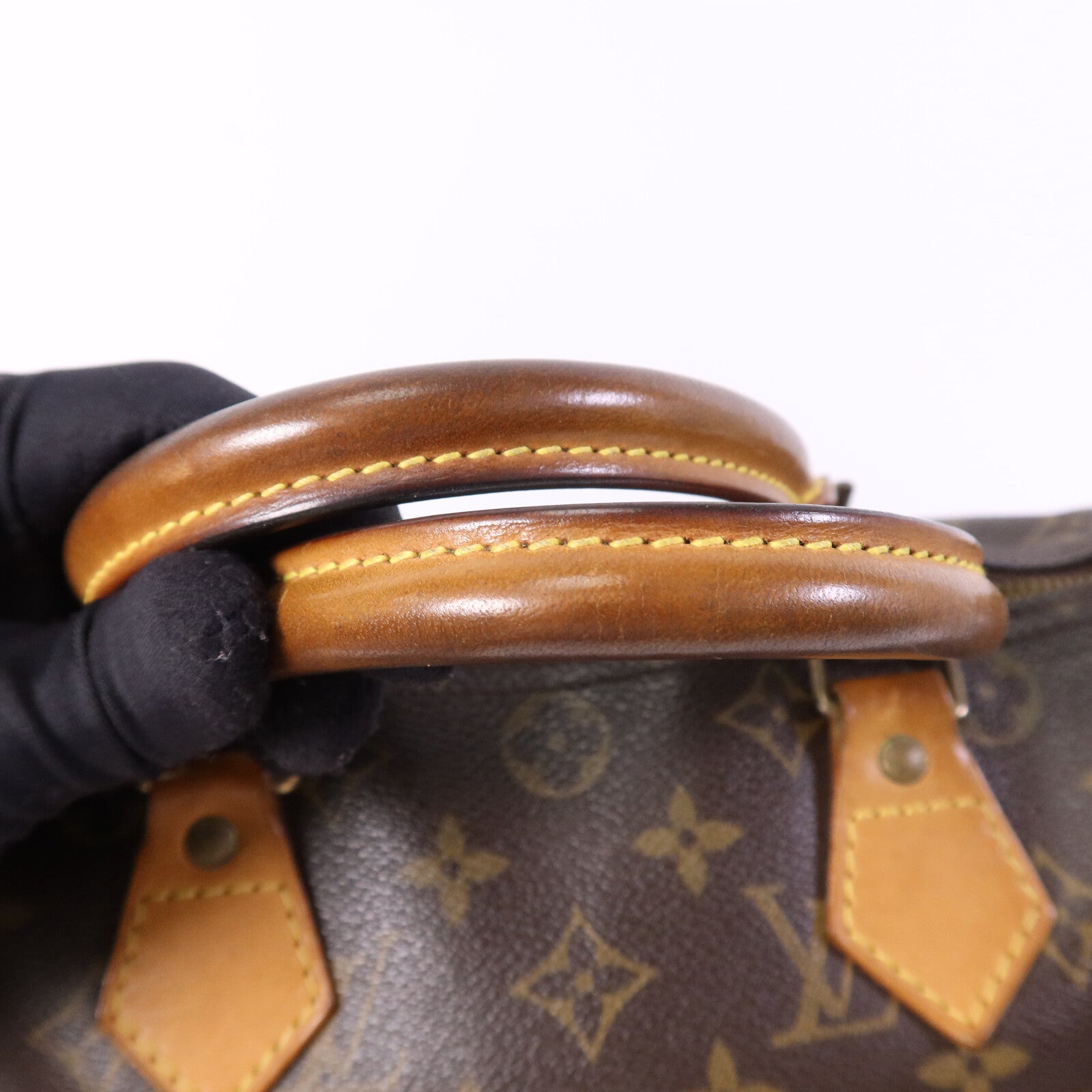 LOUIS VUITTON Monogram Speedy 30金扣手挽袋