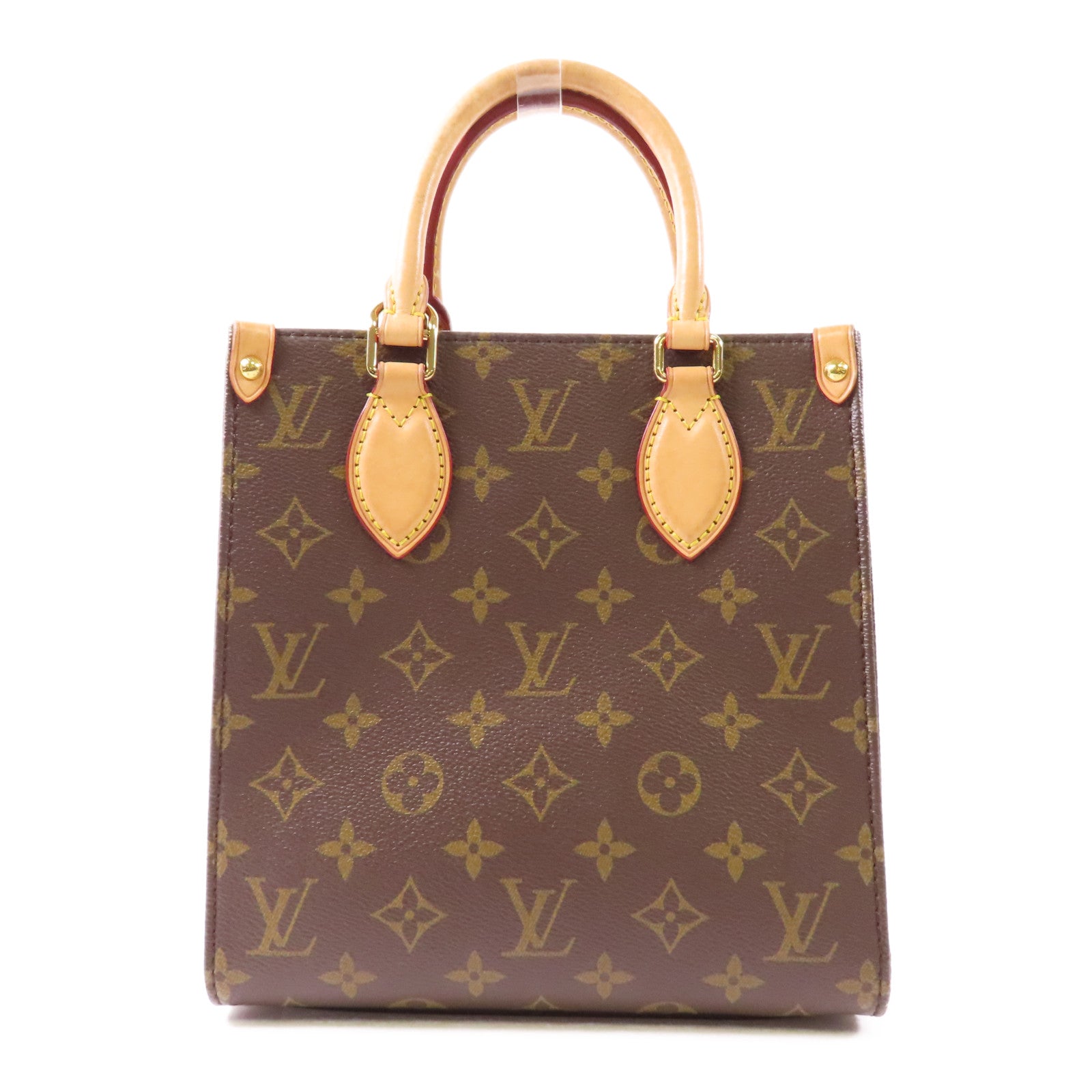 LOUIS VUITTON LV GHW Sac Plat BB 2 Way Shoulder Handbag M45847 Monogram Brown