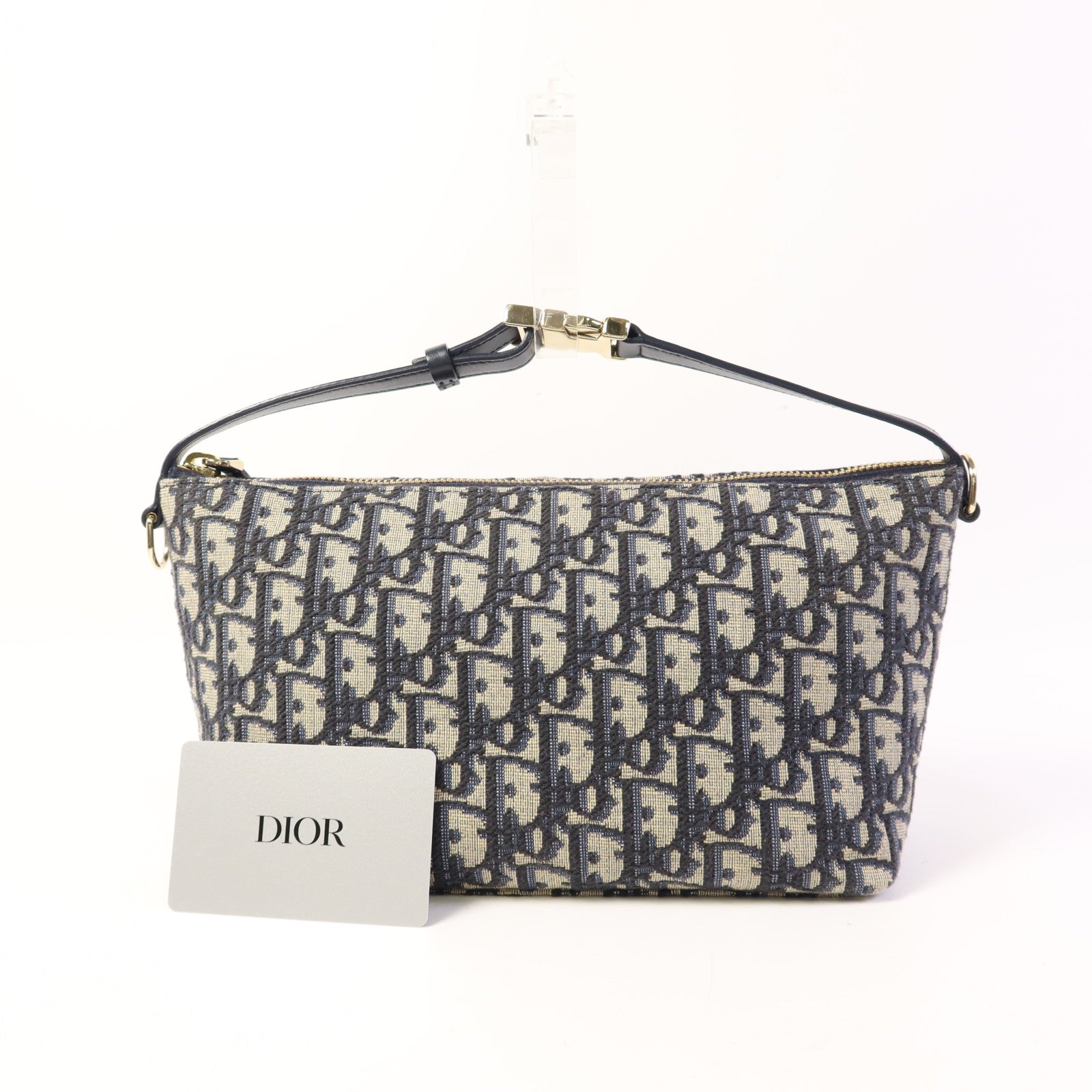 Dior 帆布Travel Nomad Pouch金扣手挽袋
